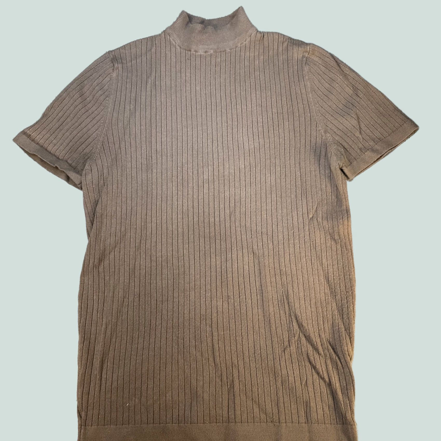 Zara Zara Man Shirt M Tan Beige Light Brown Casual Short Sleeve Collared Button-Up Mens Medium Brown Size US M / EU 48-50 / 2 - 1 Thumbnail
