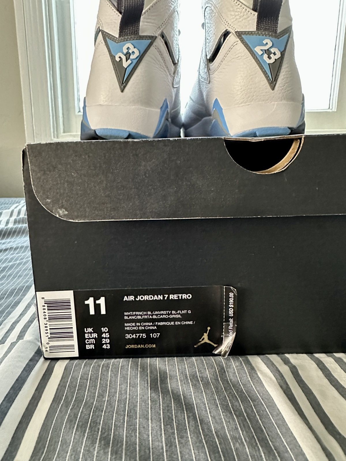 Jordan Brand Air Jordan 7 “French Blue” 2015 Size US 11 / EU 44 - 13 Thumbnail