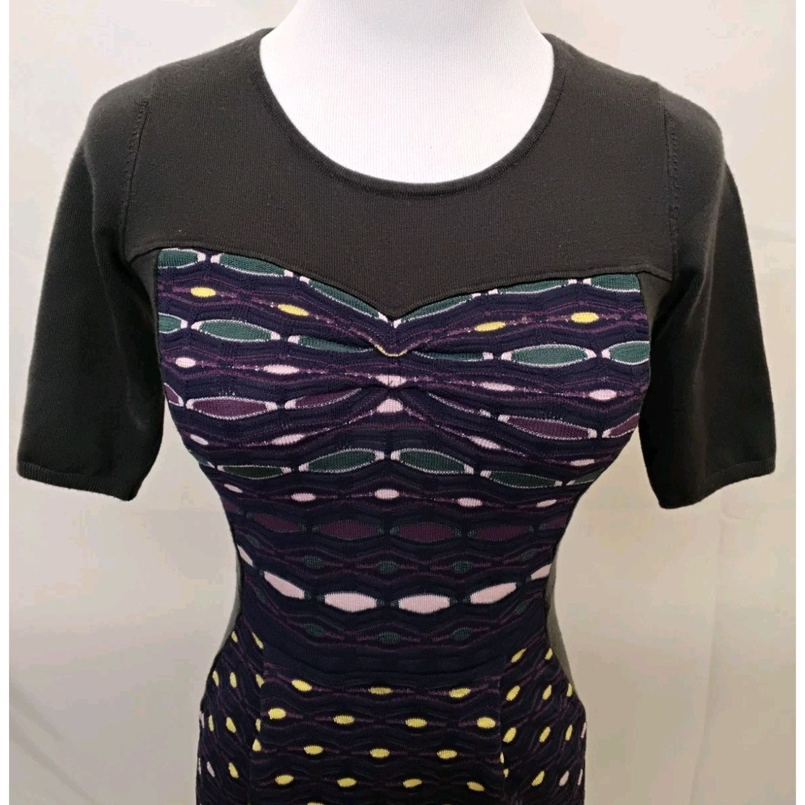 Missoni Missoni Knit Dress Women's US 2 Gray Purple Made in Italy Size XS / US 0-2 / IT 36-38 - 4 Thumbnail