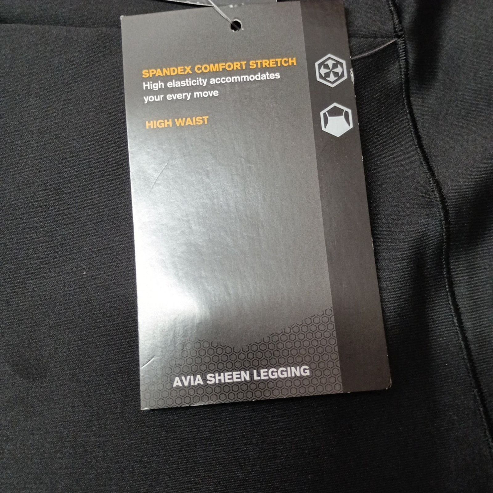 Avia Avia Sheen Leggings Women's 3XL (22) Black Activewear Size 36" / US 14 / IT 50 - 4 Thumbnail
