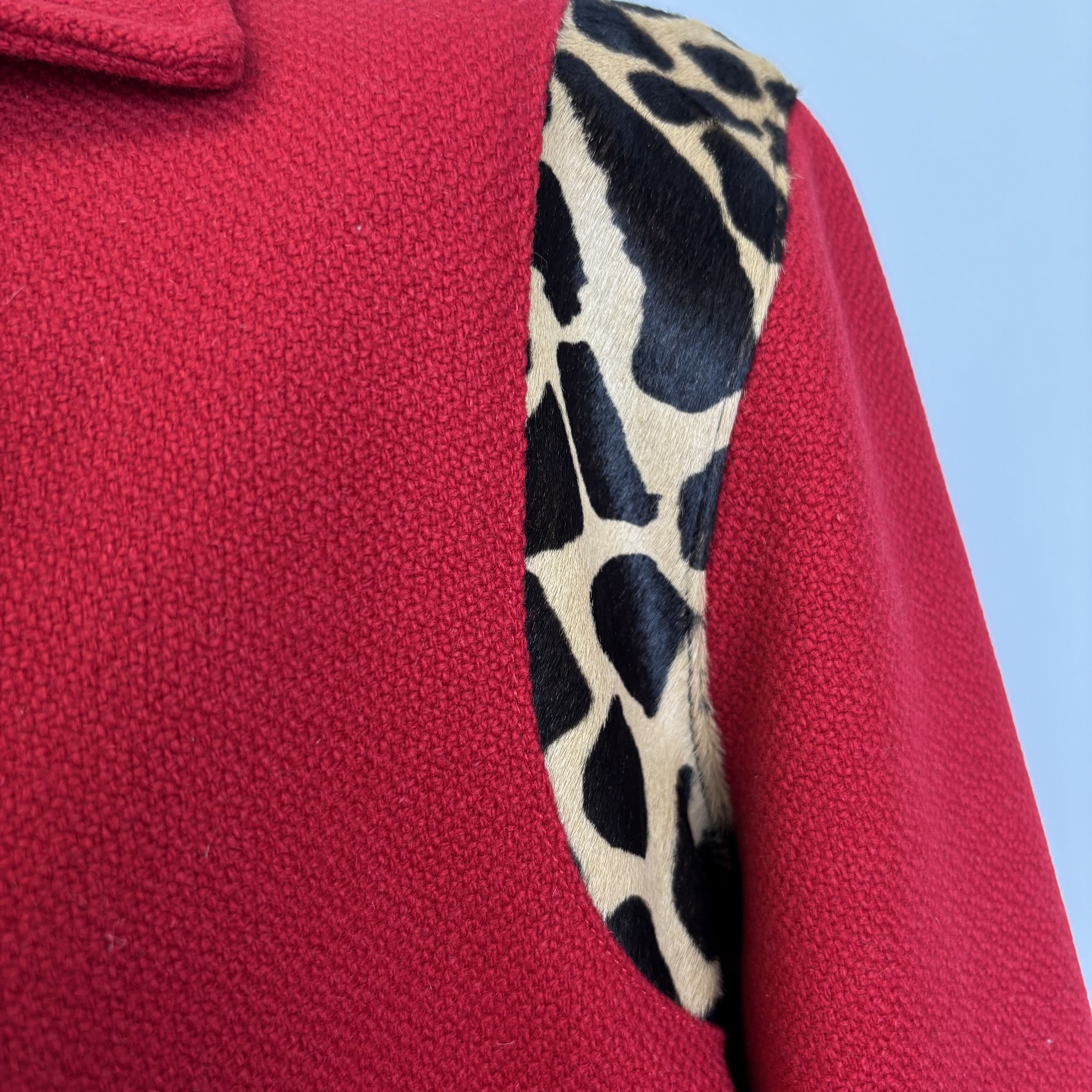 Saint Laurent Paris Saint Laurent Leopard Red Bomber Size US L / EU 52-54 / 3 - 2 Thumbnail