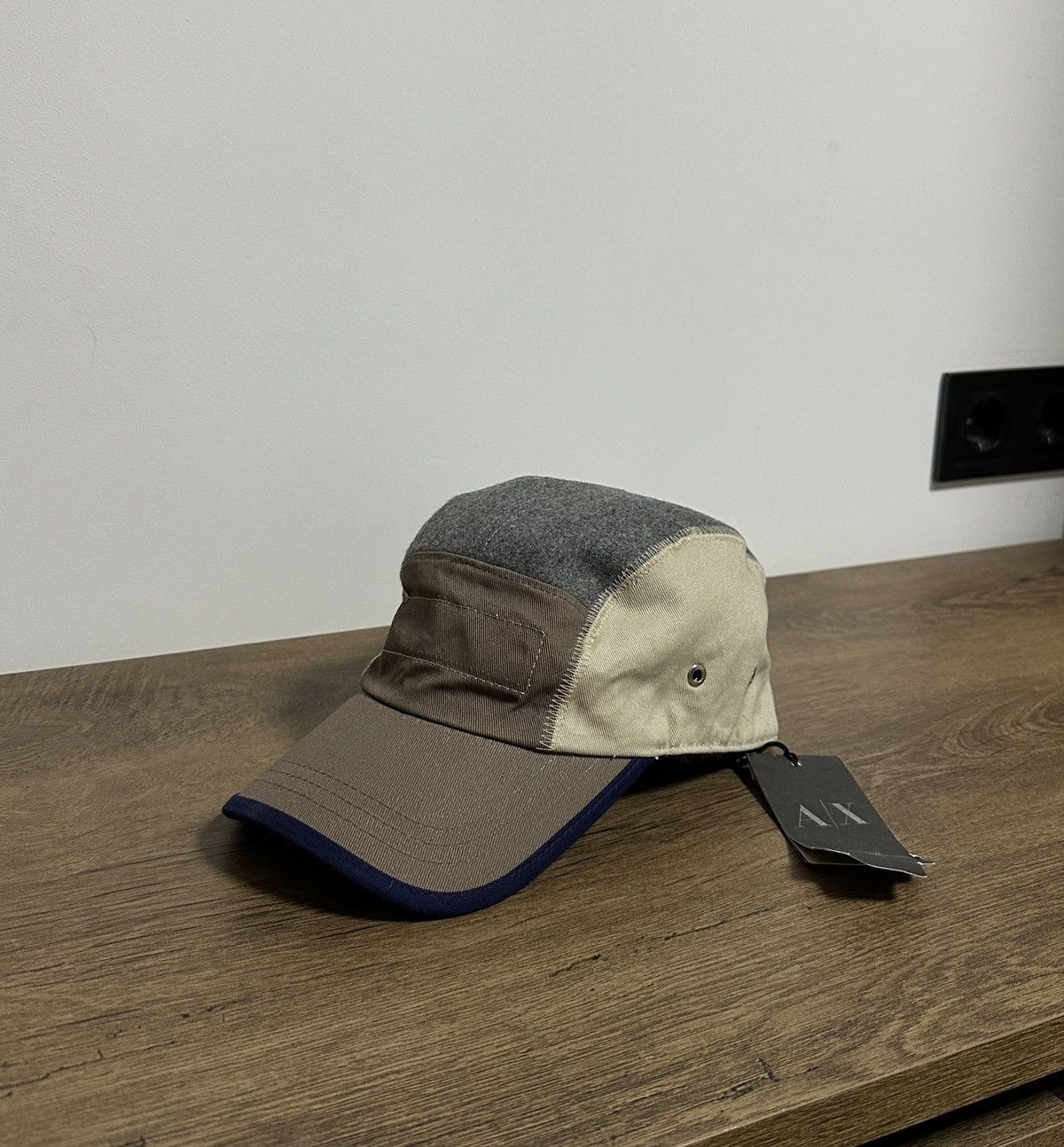 Armani Exchange × Giorgio Armani NEW! Spring 2013 Armani Exchange Patchwork Cap Size ONE SIZE - 1 Thumbnail