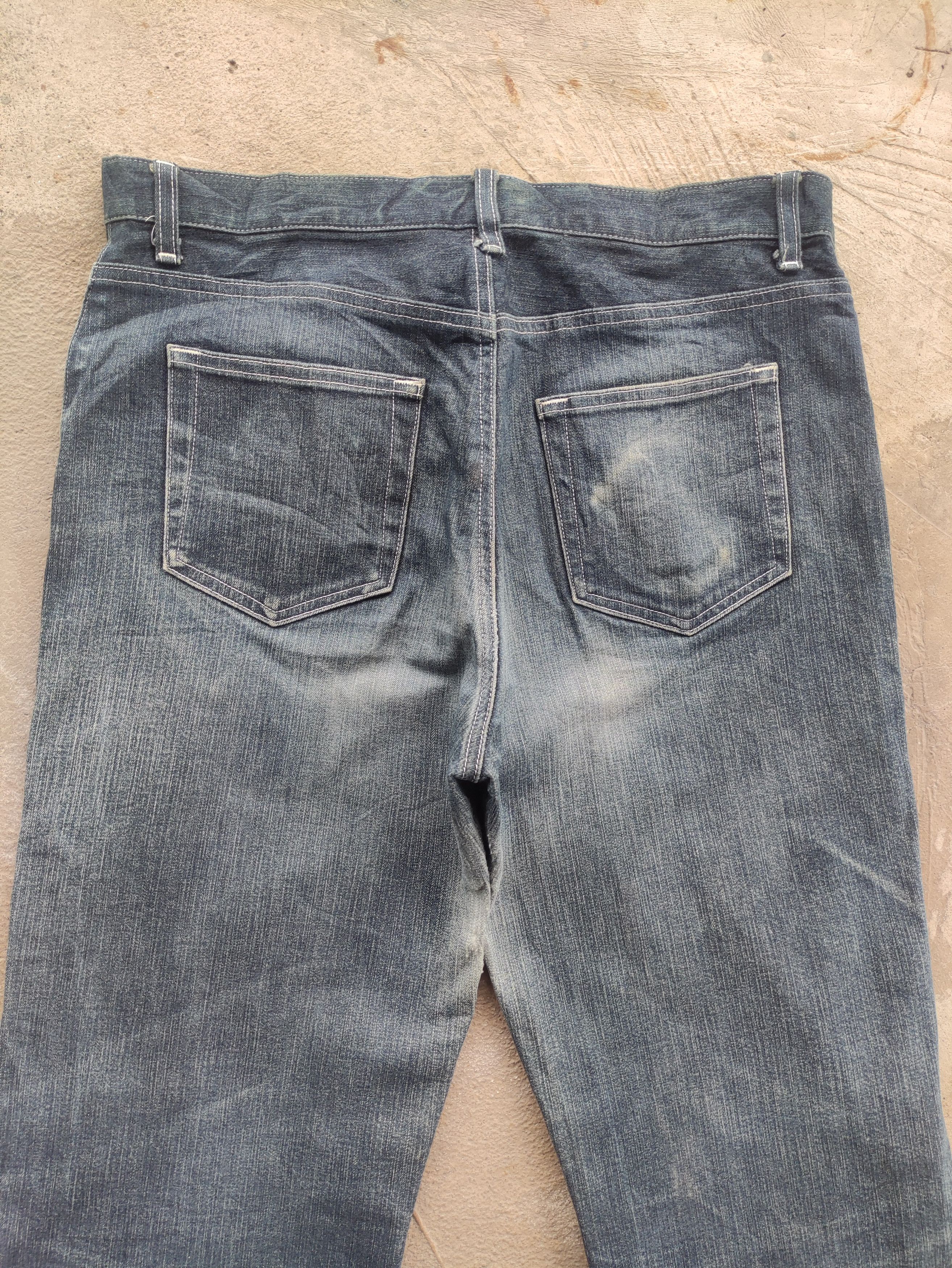 Japanese Brand Vintage Japanese Jean Distressed Faded Denim Size US 33 - 8 Thumbnail