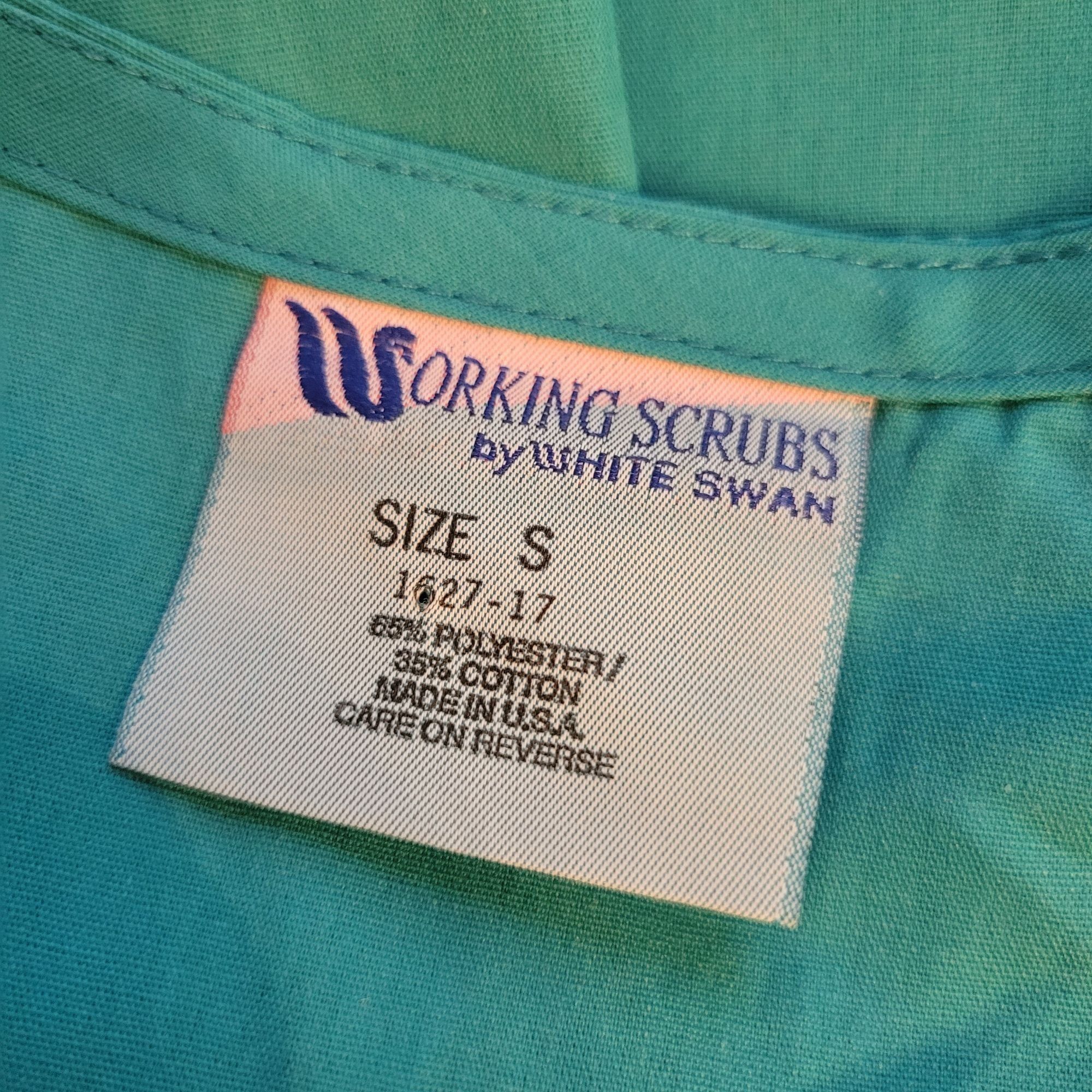 Other White Swan Working Scrubs Teal Button Front Dress S Nurse Co Size S / US 4 / IT 40 - 3 Thumbnail