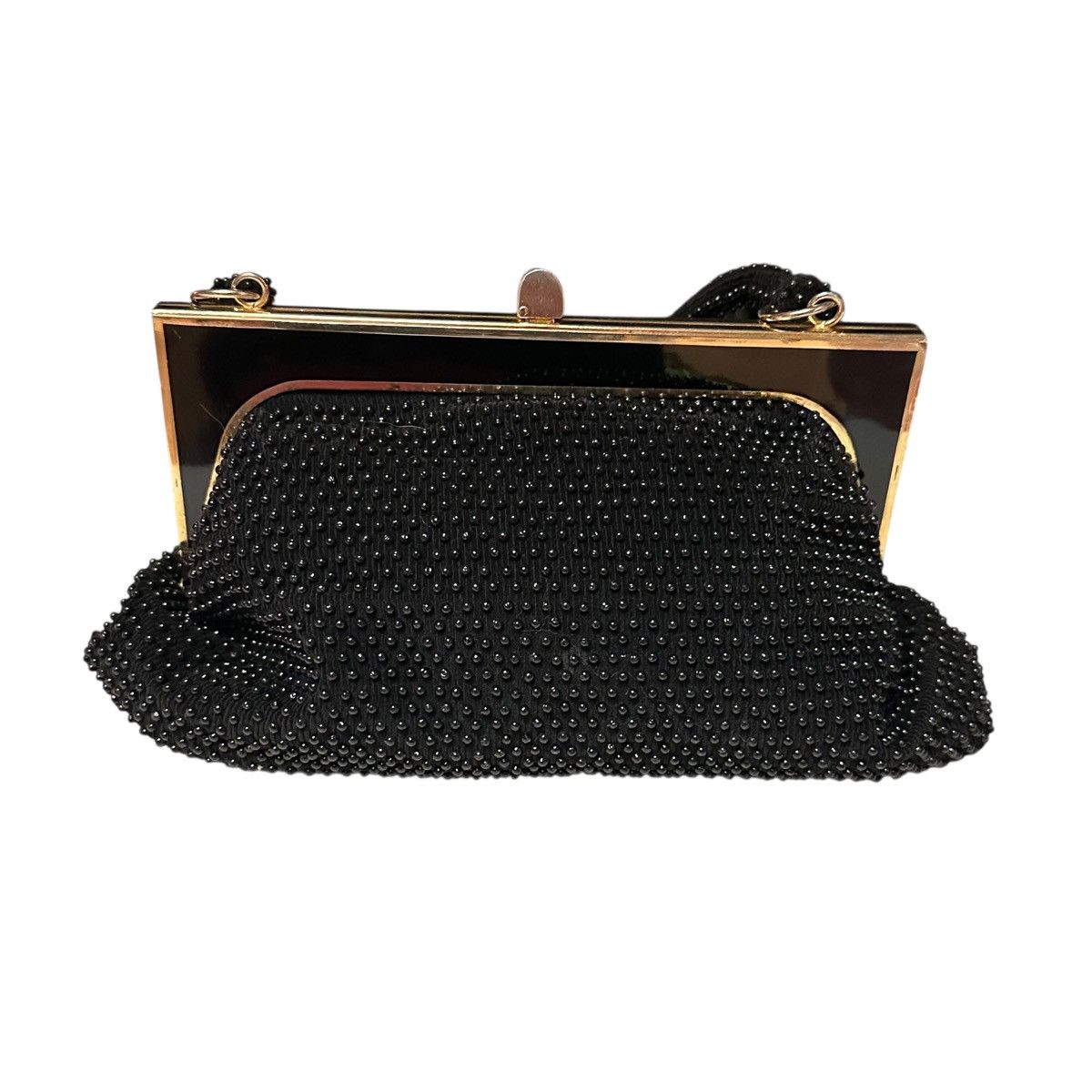 Vintage Vintage La Regale black beaded evening bag Size ONE SIZE - 2 Thumbnail