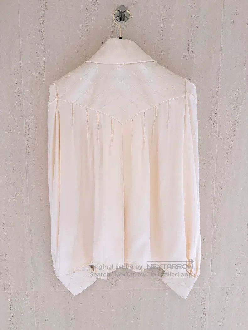 Chanel Chanel Forest series satin silk shirt Size XXS / US 00 / IT 34 - 2 Thumbnail