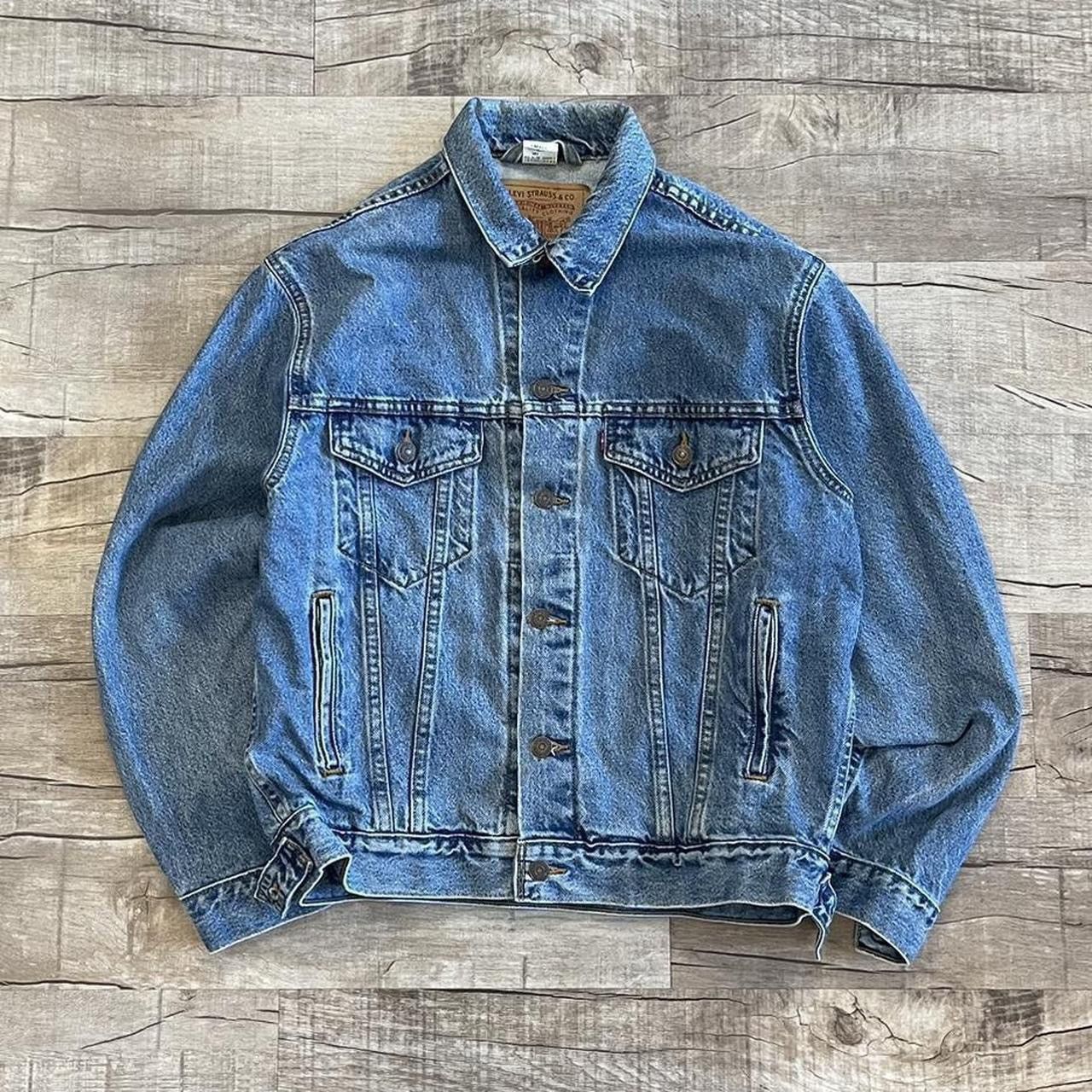 image of Levis x Vintage 90’S Levi’S Denim Trucker Jacket in Blue, Men's (Size Small)