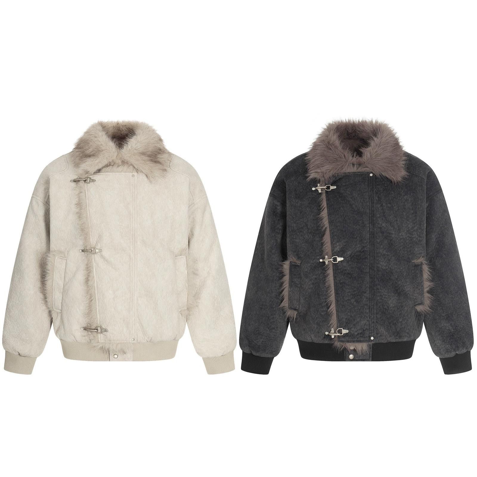 Japanese Brand Faux Shearling Bomber Jackets, Cozy Outerwear Size US M / EU 48-50 / 2 - 5 Thumbnail