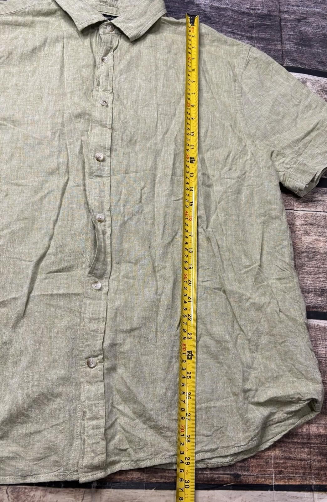 Banana Republic Banana Republic Shirt Mens Large Linen Blend Button Up Size US L / EU 52-54 / 3 - 8 Thumbnail