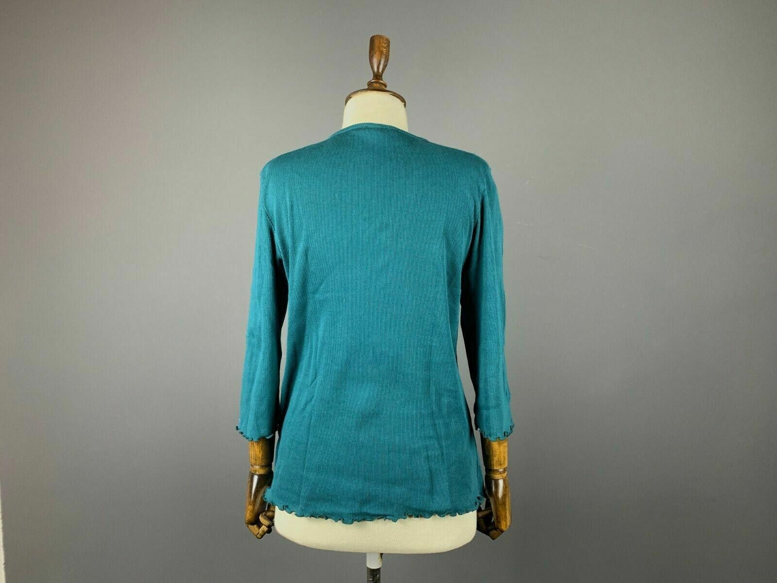 Designer Deerberg by Oska Blue Long Sleeve Top Blouse Size XL Size XL / US 12-14 / IT 48-50 - 5 Thumbnail