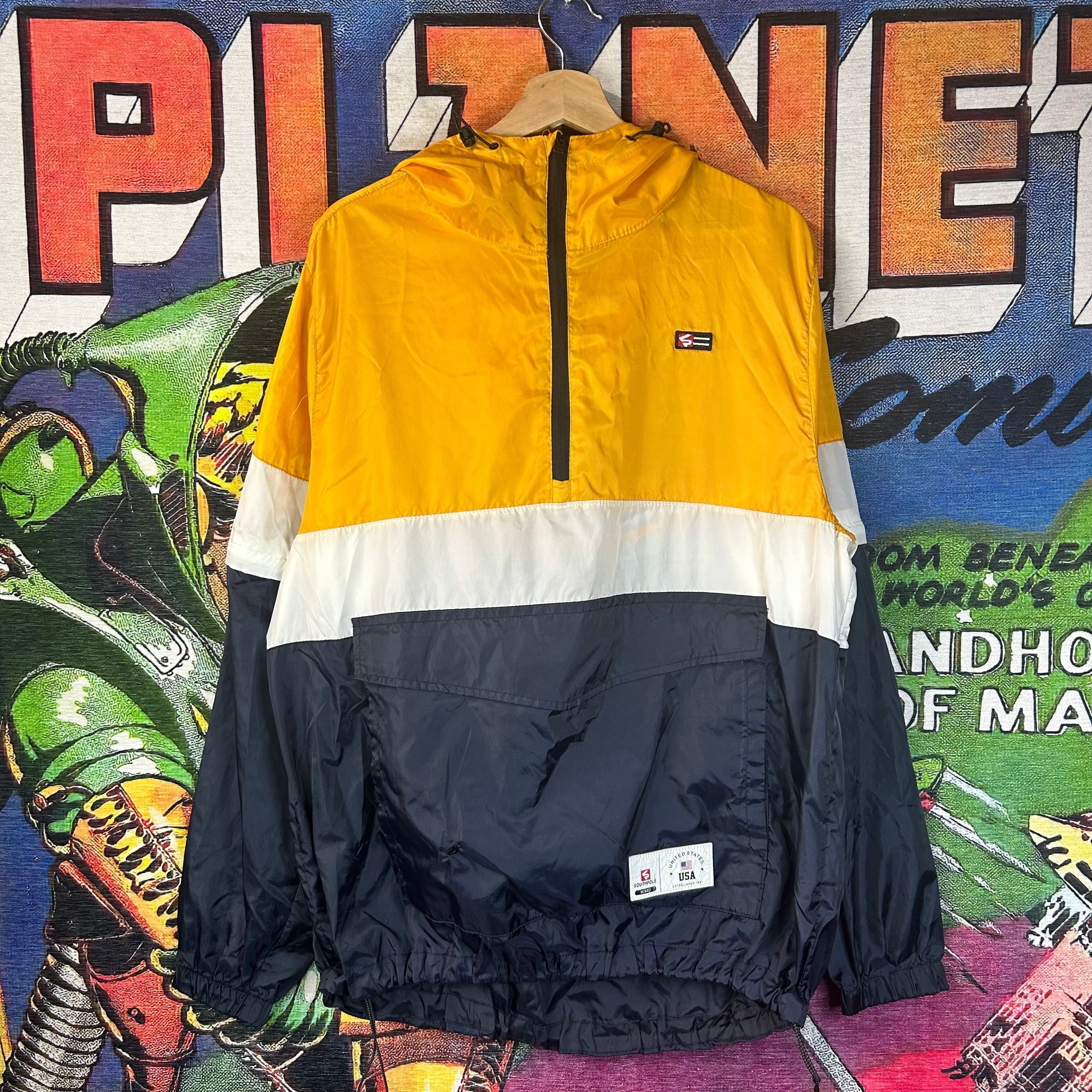 Southpole Southpole Yellow Windbreaker Size Large Size US L / EU 52-54 / 3 - 1 Thumbnail