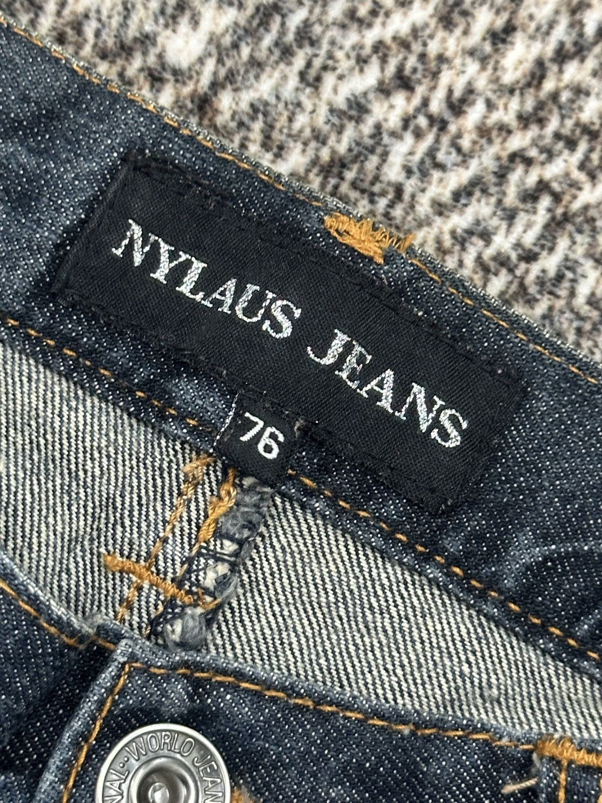 If Six Was Nine × Japanese Brand × Le Grande Bleu (L.G.B.) Vintage Y2k Nylaus Clawmark Faded Jeans Undercover Style Size US 29 - 12 Thumbnail