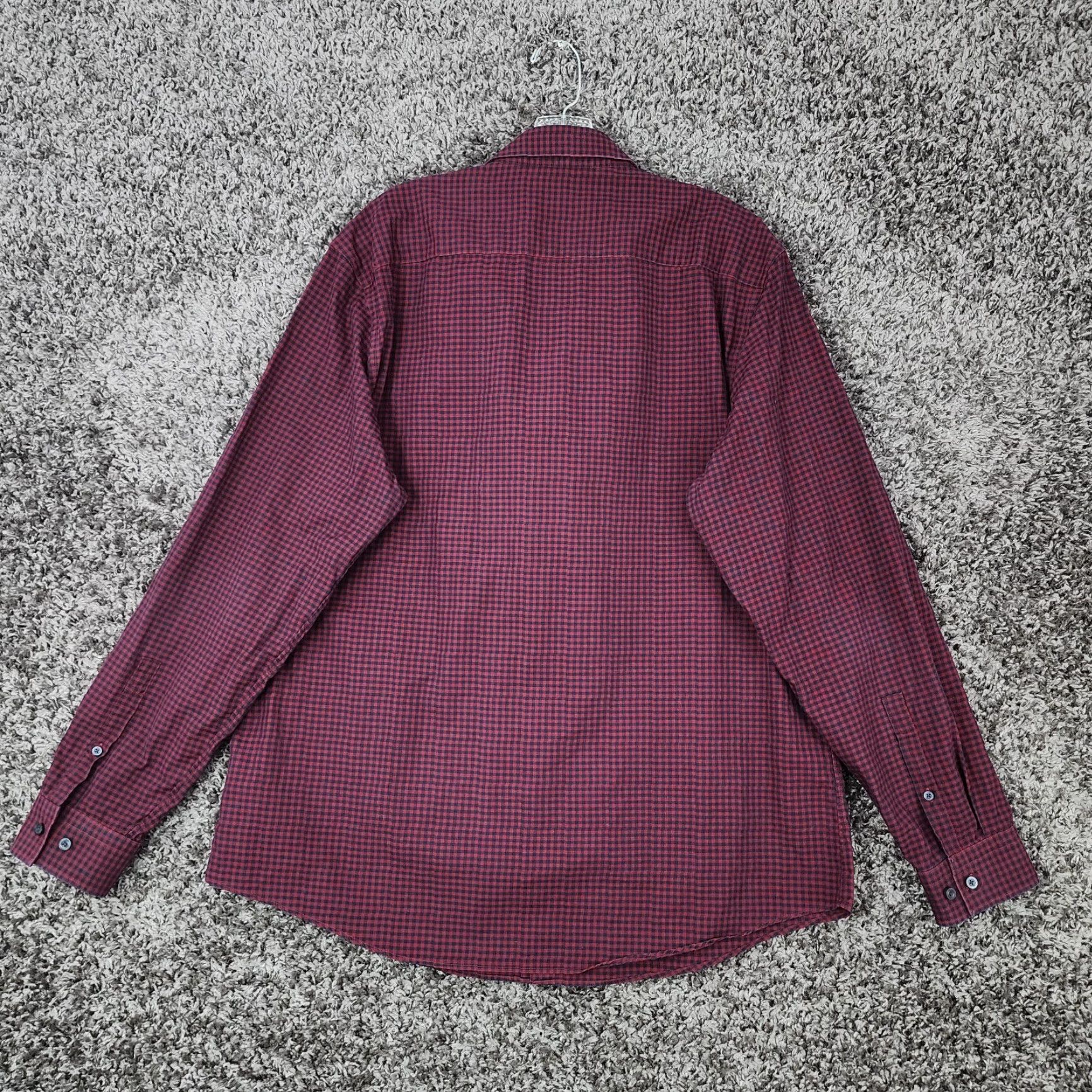 Vintage Calibrate Shirt Adult XL Red Plaid Long Sleeve Non-Iron Button Up Mens Size US XL / EU 56 / 4 - 5 Thumbnail