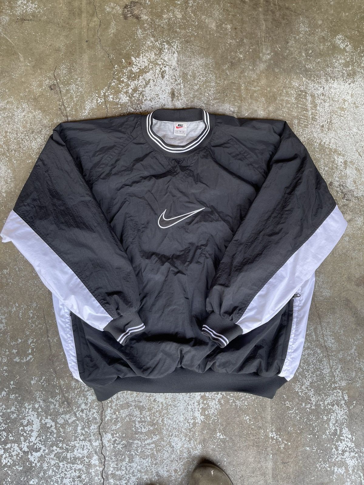 Nike Vintage 90s Nike Pullover Center Swoosh Jacket Size US XL / EU 56 / 4 - 1 Thumbnail