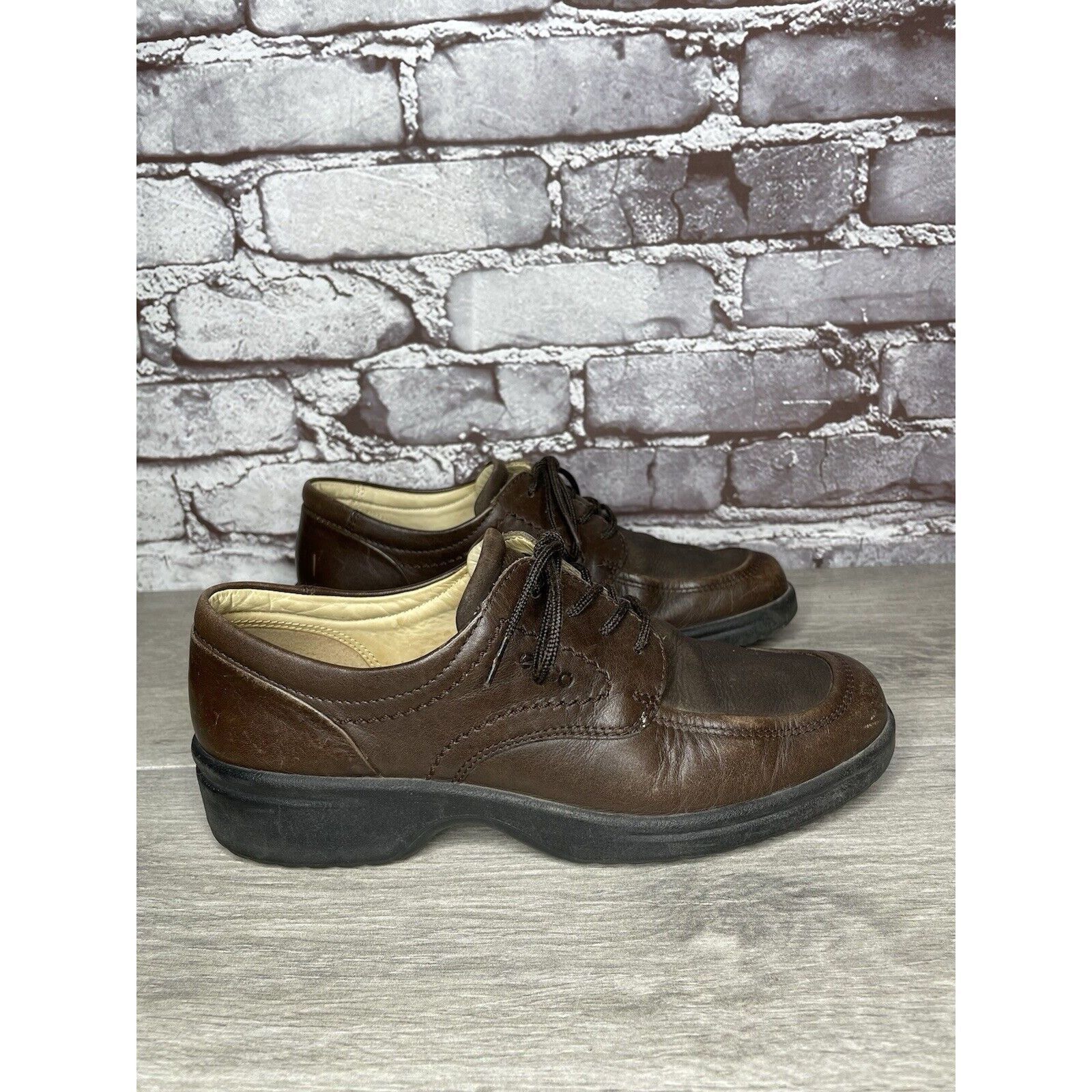 Ecco Ecco Choice Brown Suede Leather Comfort Lace Up Shoes Women’ Size US 7.5 / IT 37.5 - 5 Thumbnail