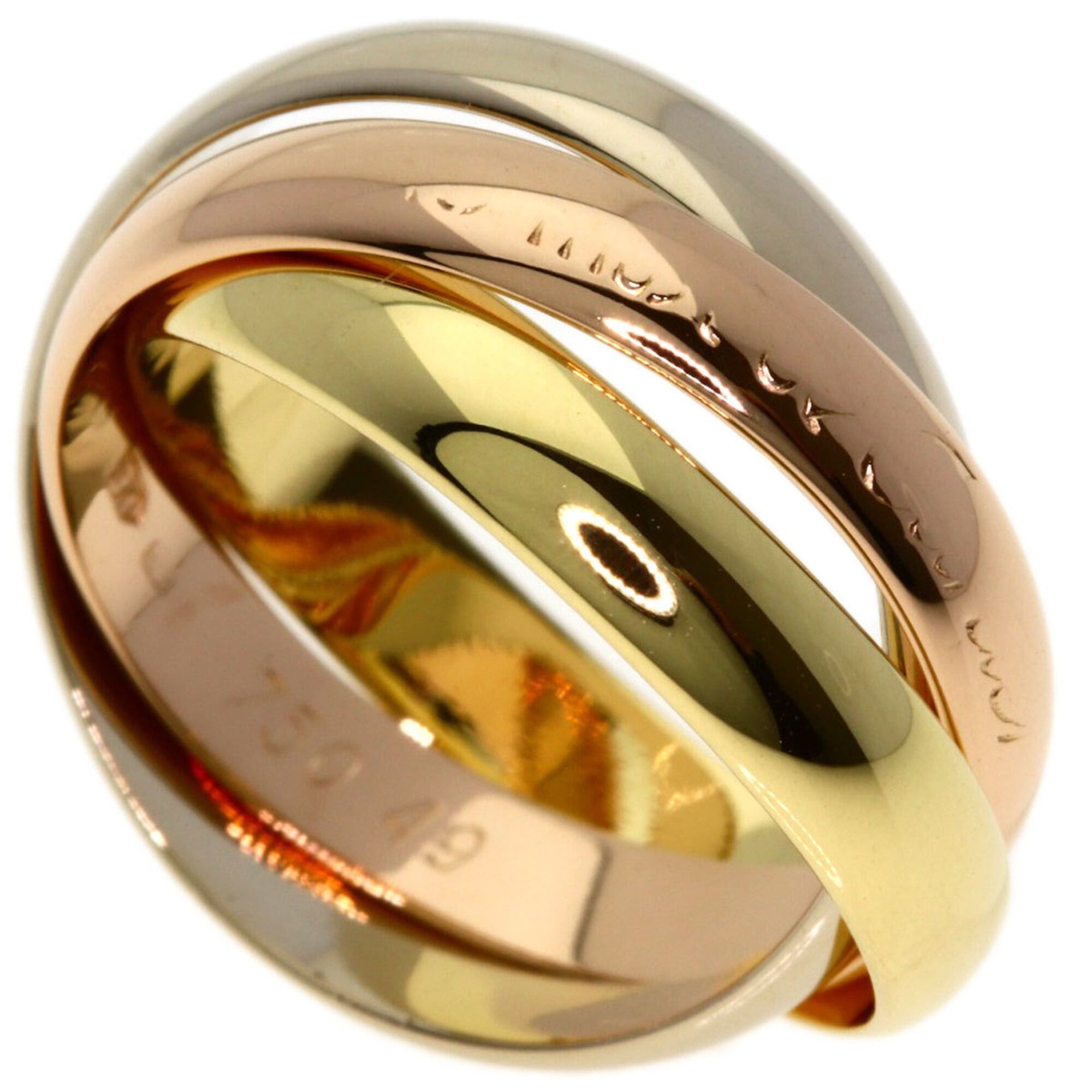 Cartier Cartier Trinity #49 Ring - 18K Yellow Gold/18K Pink White Gold Women's CARTIER Size ONE SIZE - 1 Thumbnail