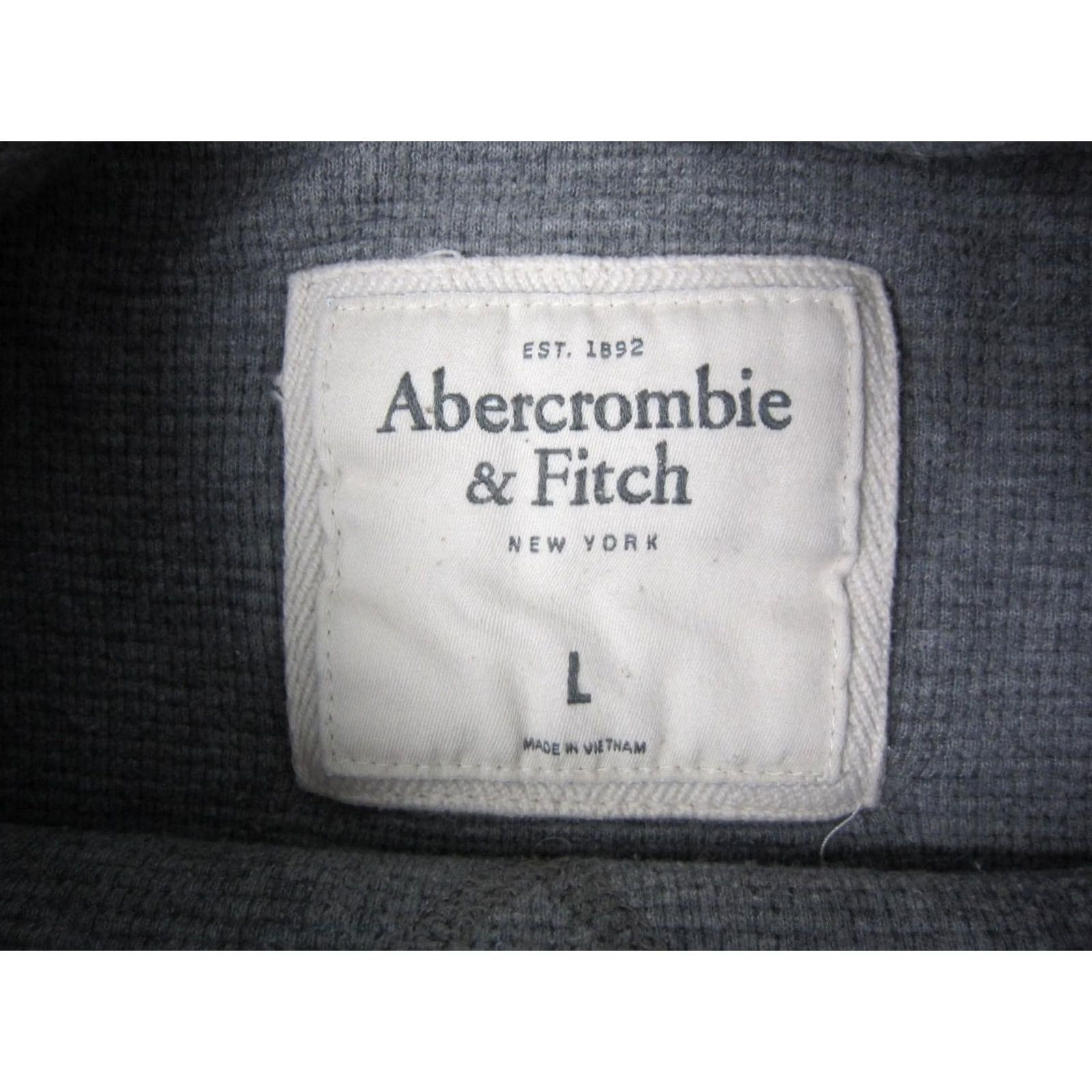 Abercrombie & Fitch VINTAGE Abercrombie & Fitch Shirt Mens Large Gray Thermal Muscle Waffle Knit 90s Size US L / EU 52-54 / 3 - 4 Thumbnail
