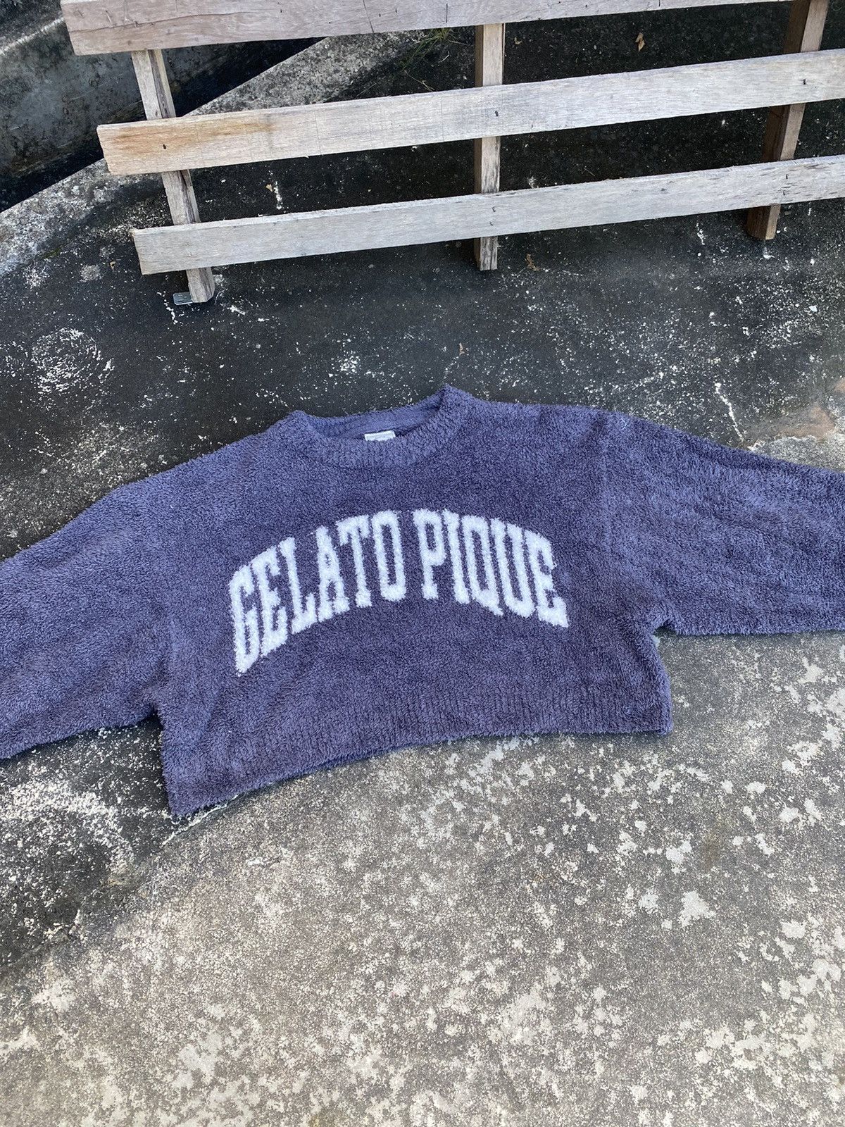 Japanese Brand Gelato Pique Homme Cropped Sherpa Sweatshirt Size US L / EU 52-54 / 3 - 1 Thumbnail