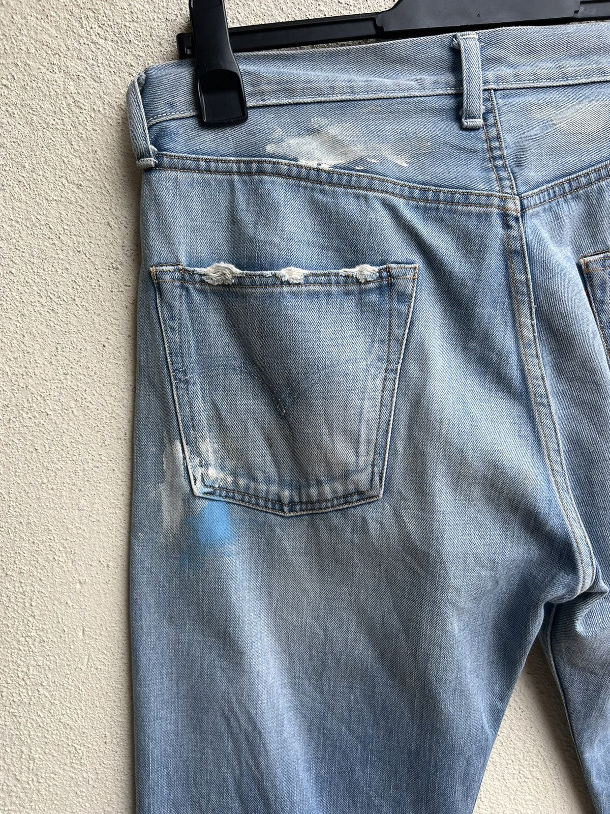 Levi's Vintage Clothing VTG 2005 LVC Levi’s 501 Big E Distress Painter Denim Jeans Size US 34 / EU 50 - 16 Thumbnail