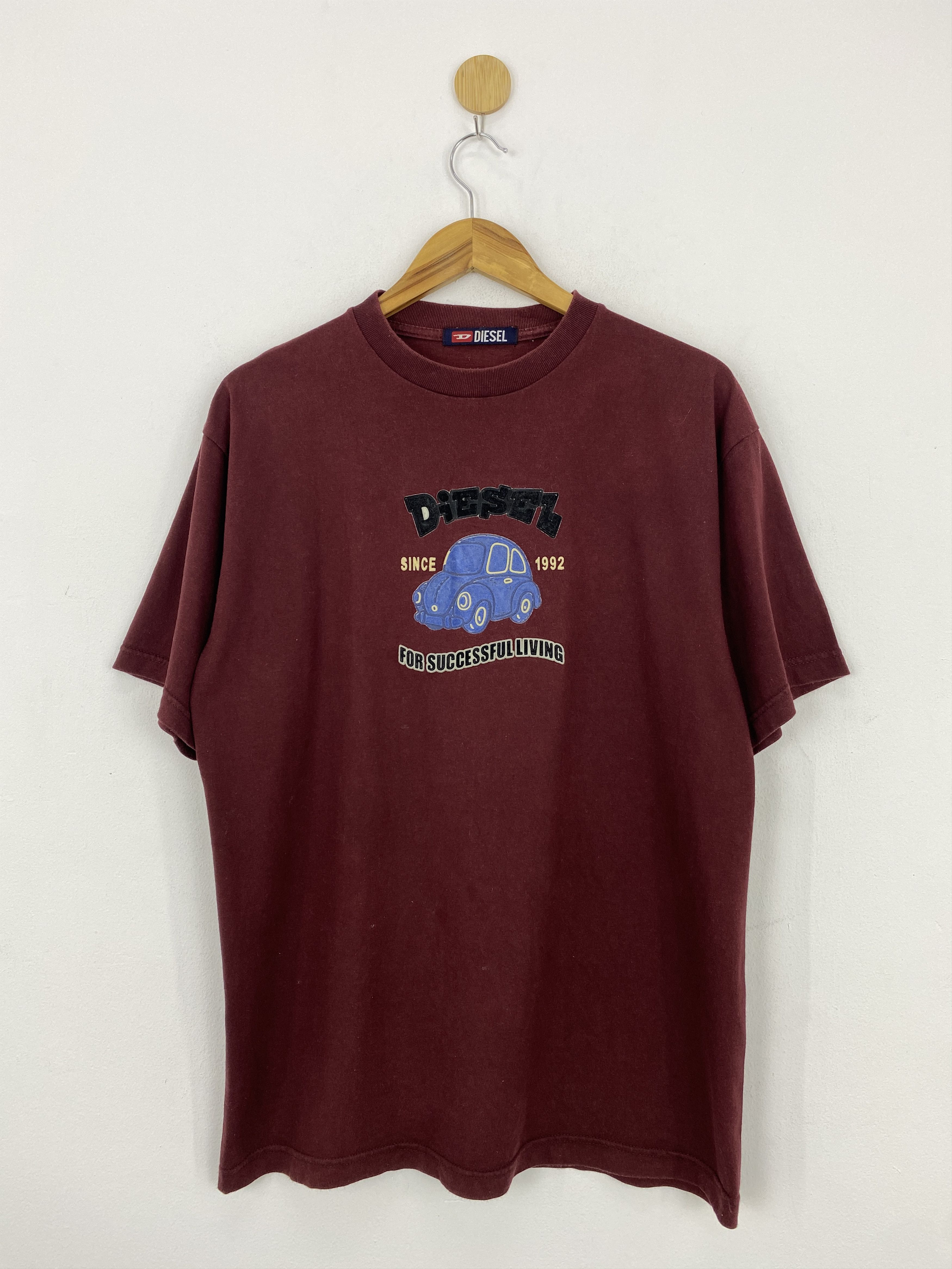 Designer × Diesel × Vintage Vintage Diesel Graphic Short Sleeve Tee Shirt TA0519 Size US L / EU 52-54 / 3 - 1 Thumbnail