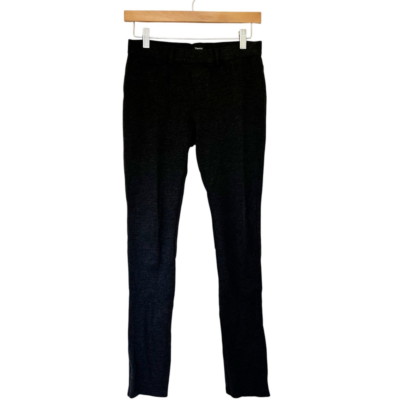 Theory Theory Gray Pull On Dress Pants Leggings Sz S Size 27" / US 4 / IT 40 - 1 Thumbnail
