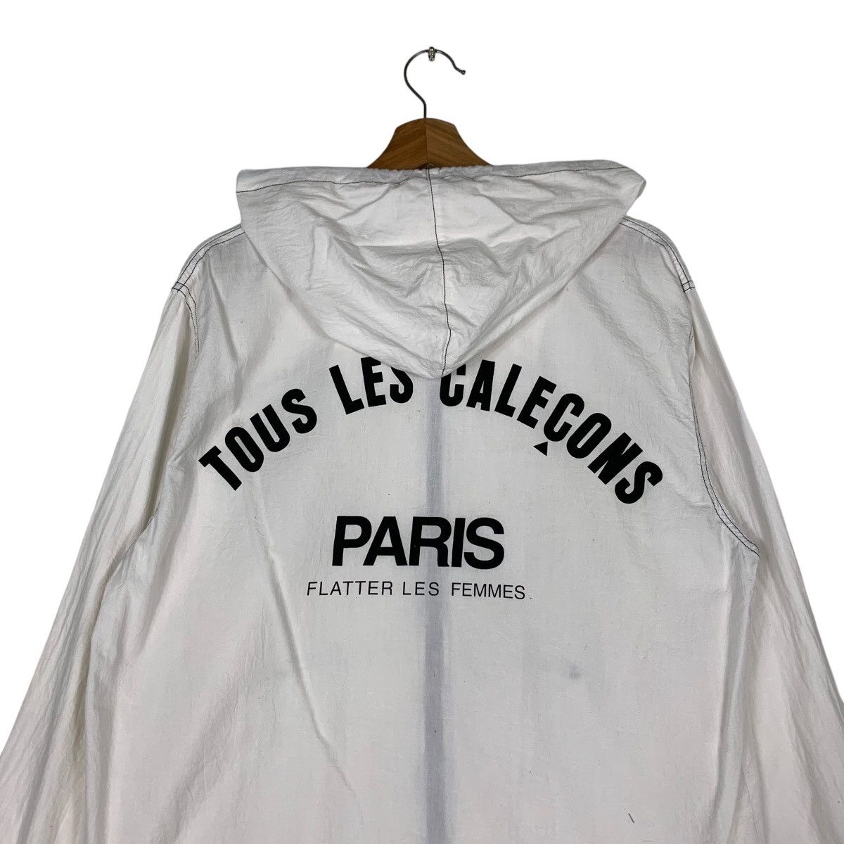 Japanese Brand Tous les Calecons Big Logo Light Hooded Jacket #1426-C64 Size US L / EU 52-54 / 3 - 2 Thumbnail