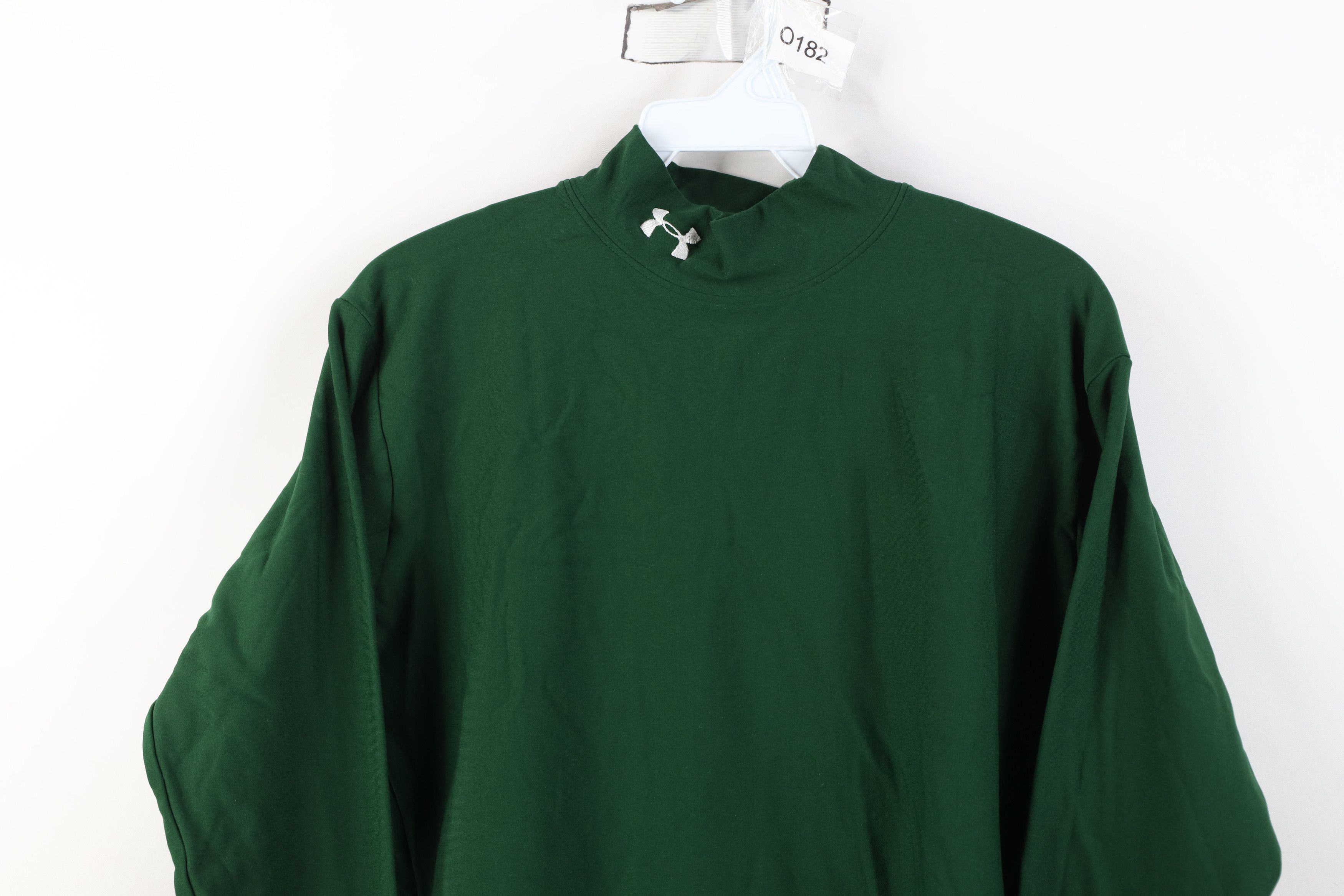 Under Armour Under Armour Compression Mock Neck Long Sleeve T-Shirt Green Size US XL / EU 56 / 4 - 2 Thumbnail