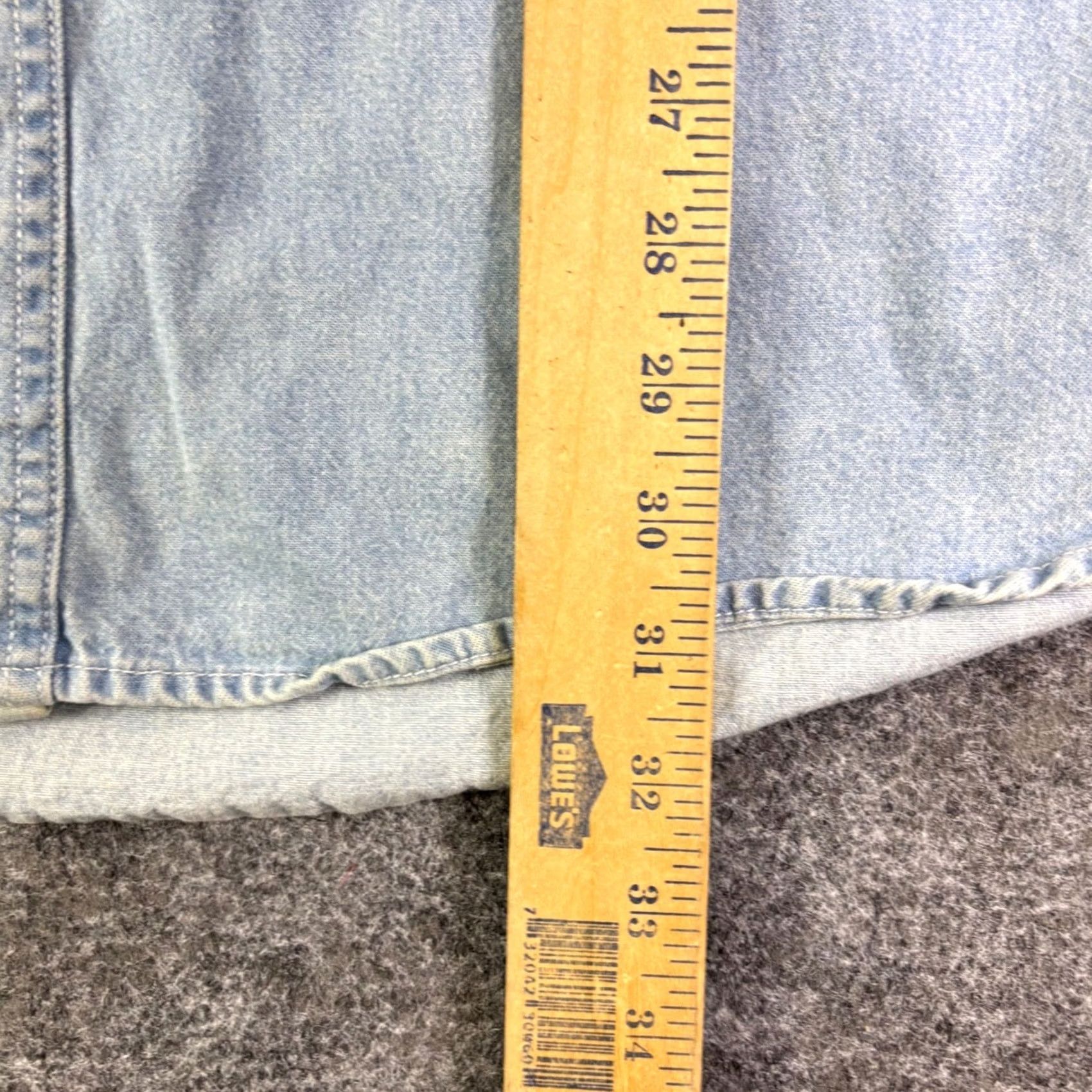 Lee VINTAGE Lee Sport Pittsburgh Steelers Denim Button Up Shirt XL Light Wash NFL 90s Mens Button-Up Collared Blue Steelers Casual Sports Retro Size US XXL / EU 58 / 5 - 4 Thumbnail