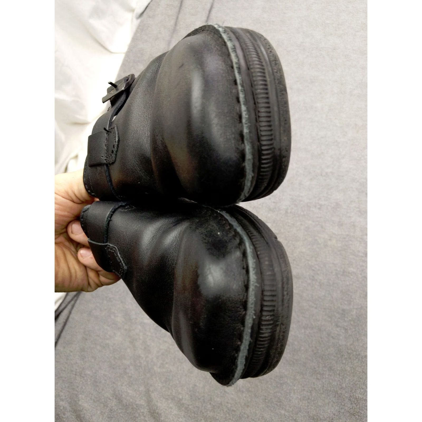 Vintage Naot Clogs Mules 37 Womens 6 Black Leather Slip-On Buckle Orthopedic Comfort Shoes Size US 6 / IT 36 - 6 Thumbnail