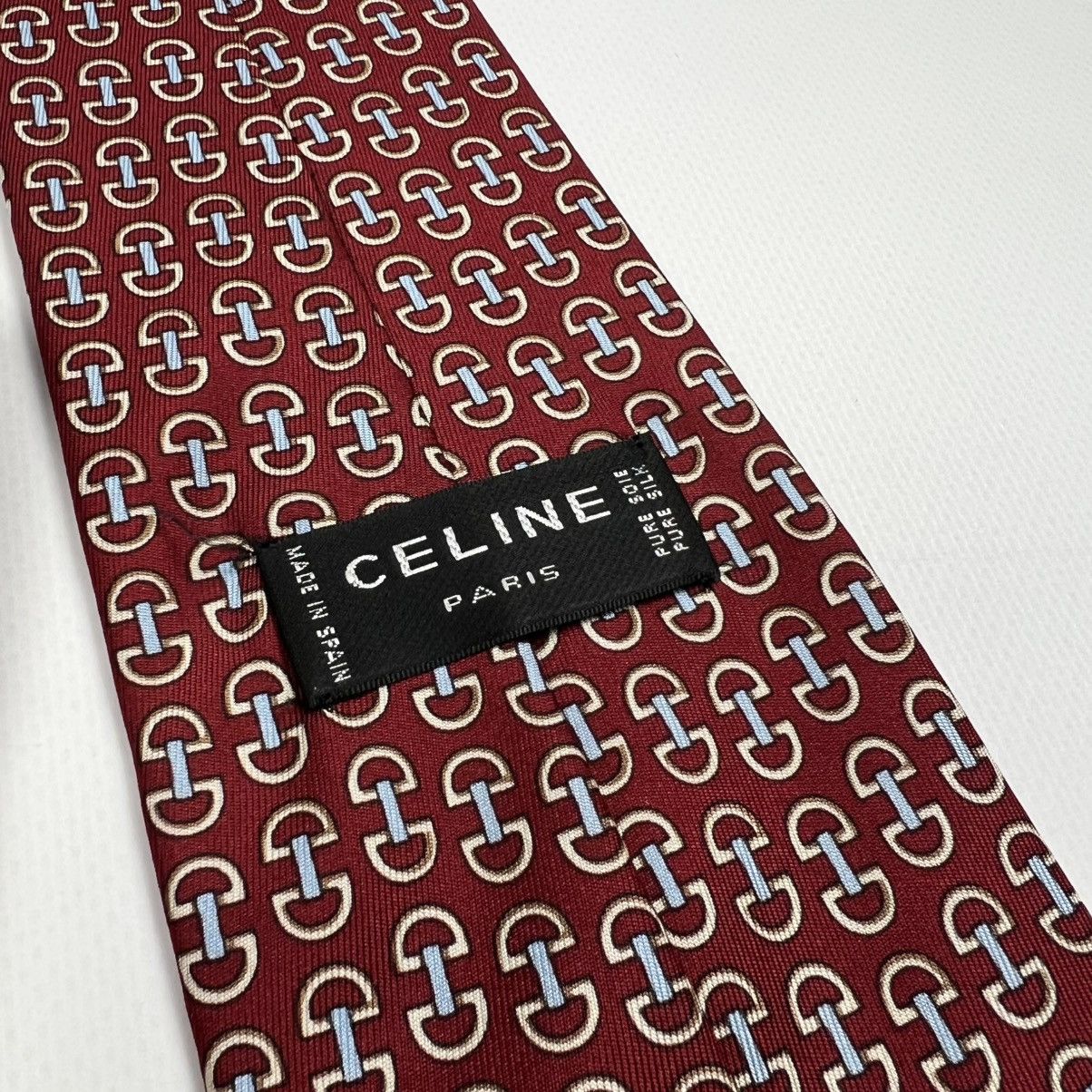 Celine × Vintage Vintage Celine silk printed tie Size ONE SIZE - 4 Thumbnail