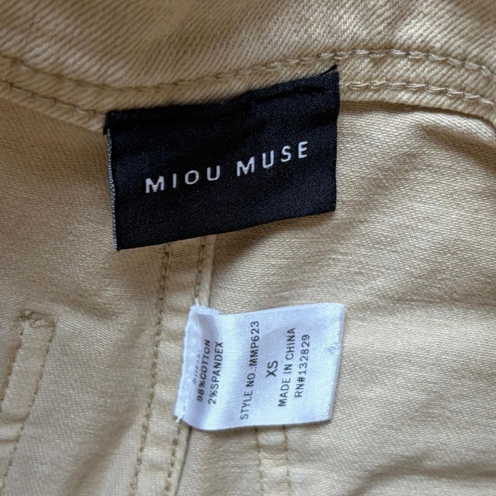 Miaou Miou muse beige wide leg Size 24" / US 00 / IT 34 - 3 Thumbnail
