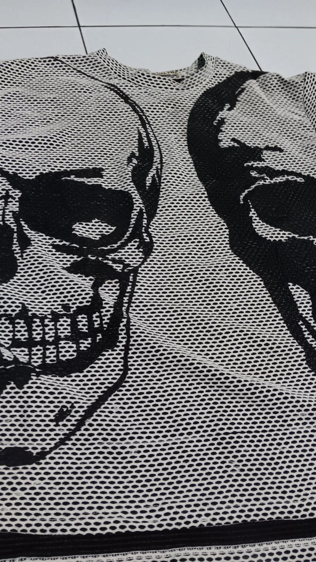 Japanese Brand Sensual pma big skull pattern mesh short sleeve Size US M / EU 48-50 / 2 - 12 Thumbnail
