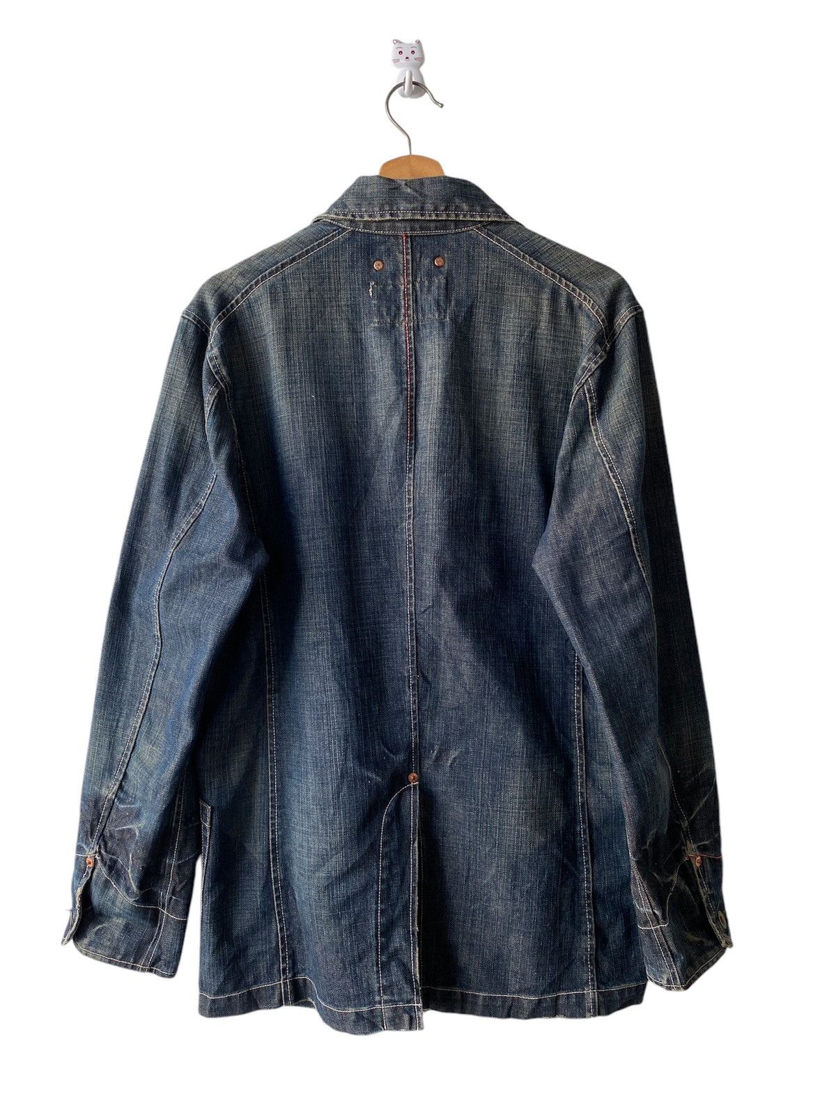 Levi's × Levi's Vintage Clothing × Vintage 2000s - Levi’s Redloop Workwear Design Denim Jacket Size US L / EU 52-54 / 3 - 2 Thumbnail