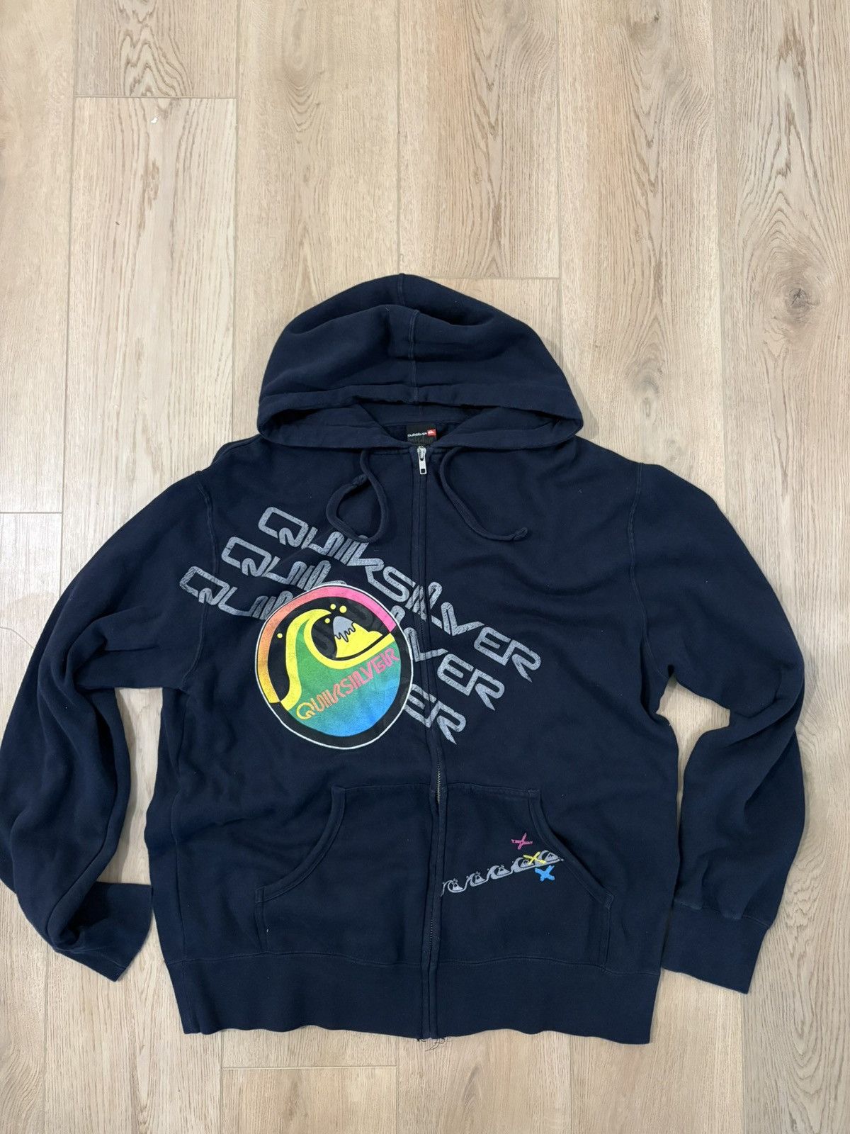 Quicksilver Vintage Quicksilver Hoodie Size US XL / EU 56 / 4 - 1 Thumbnail