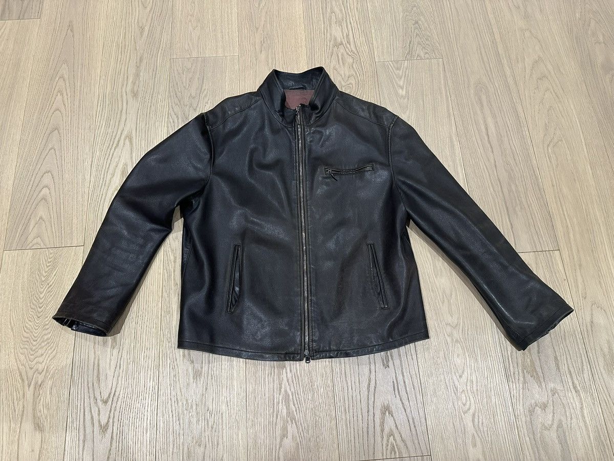 Cerruti 1881 Vintage Cerruti Leather Jacket with Liner Size US L / EU 52-54 / 3 - 2 Thumbnail