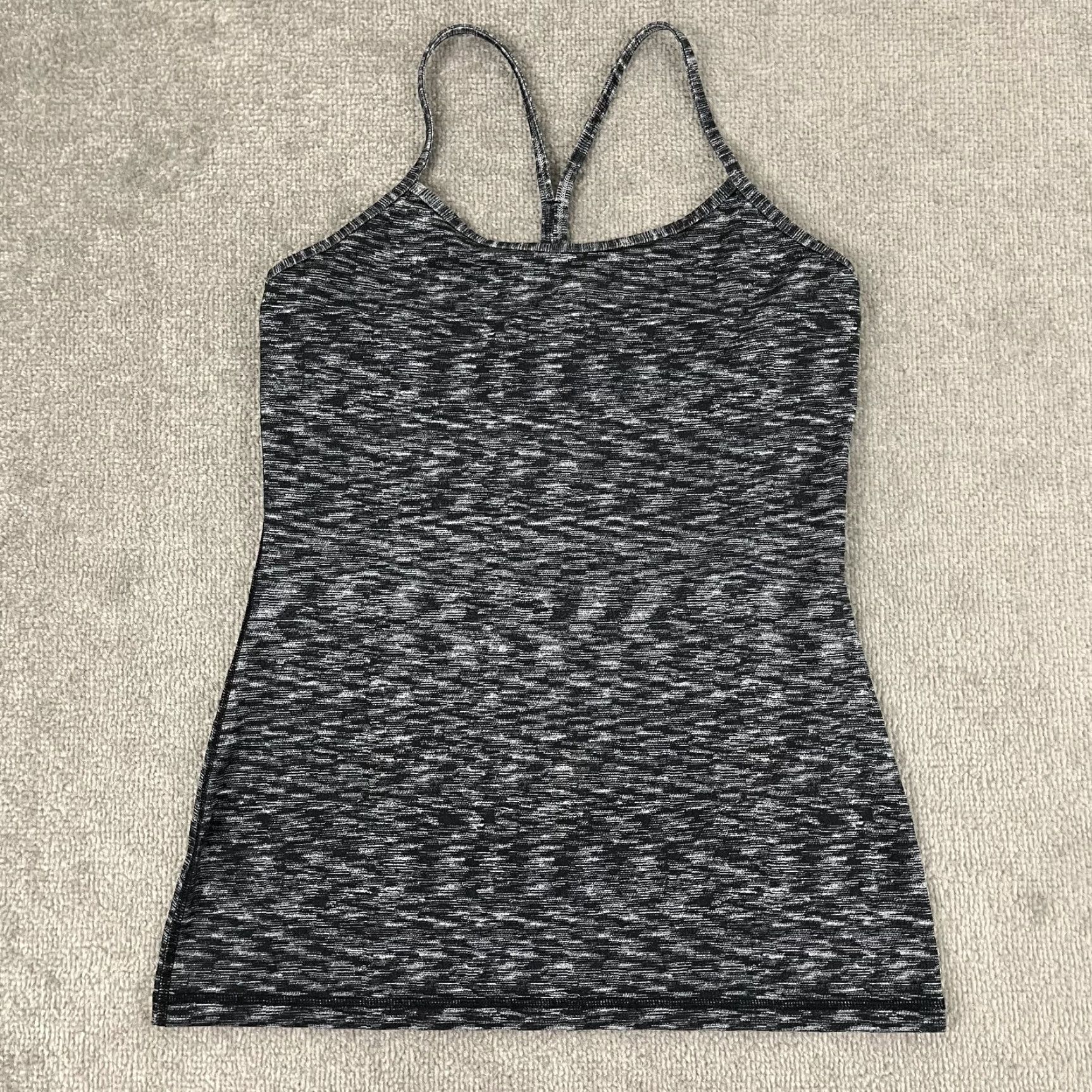 Lululemon Lululemon Power Y Tank Top Womens Size 2/4 Gray Black Racerback Light Support Size S / US 4 / IT 40 - 3 Thumbnail