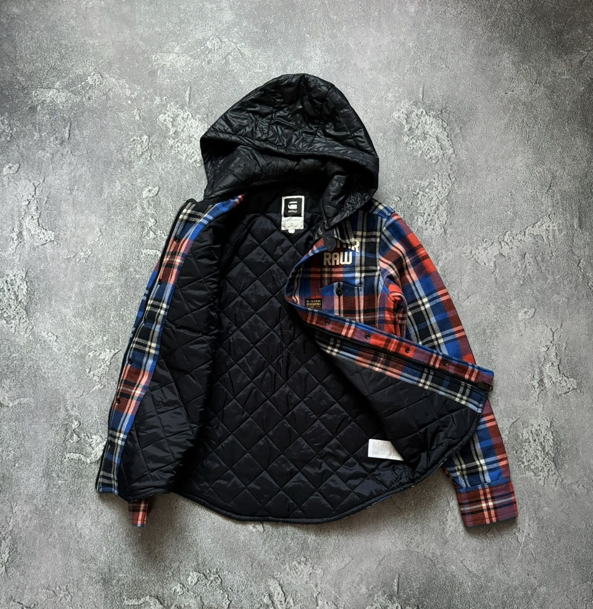 G-Star G star raw M forest hdd quiltd overshirt jacket shirt L/S Size US M / EU 48-50 / 2 - 13 Thumbnail