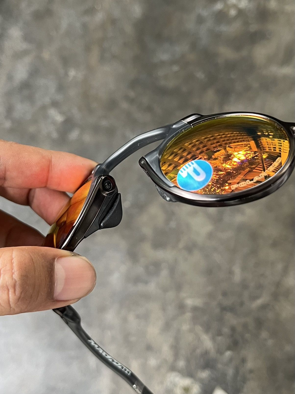 Oakley Oakley Madman Dark carbon / Ruby Polarized Size ONE SIZE - 8 Thumbnail