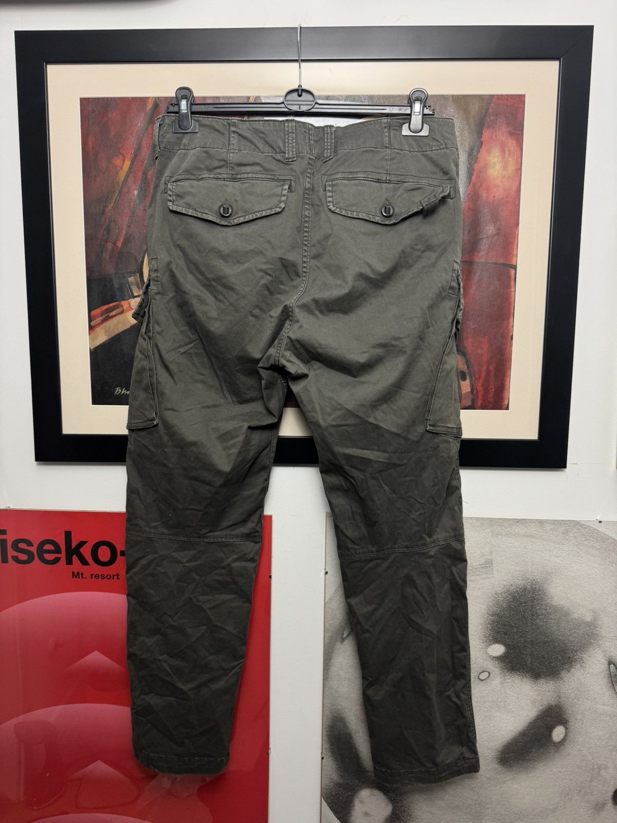 G-Star G Star Raw Olive Tactical Cargo Biker Pant Vintage Y2k Hype Size US 33 - 2 Thumbnail
