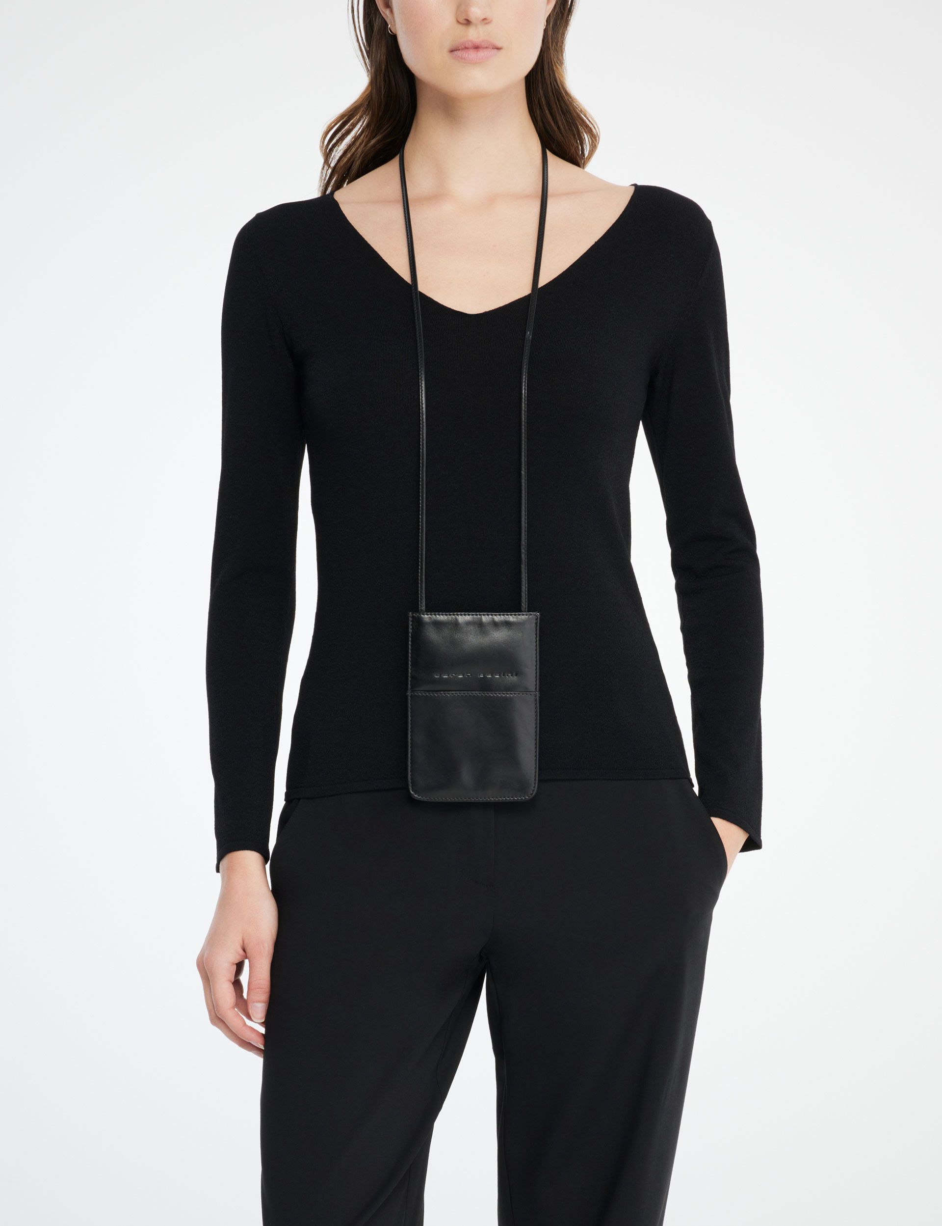 Sarah Pacini Sarah Pacini Neck Leather Pouch Bag Size ONE SIZE - 1 Thumbnail
