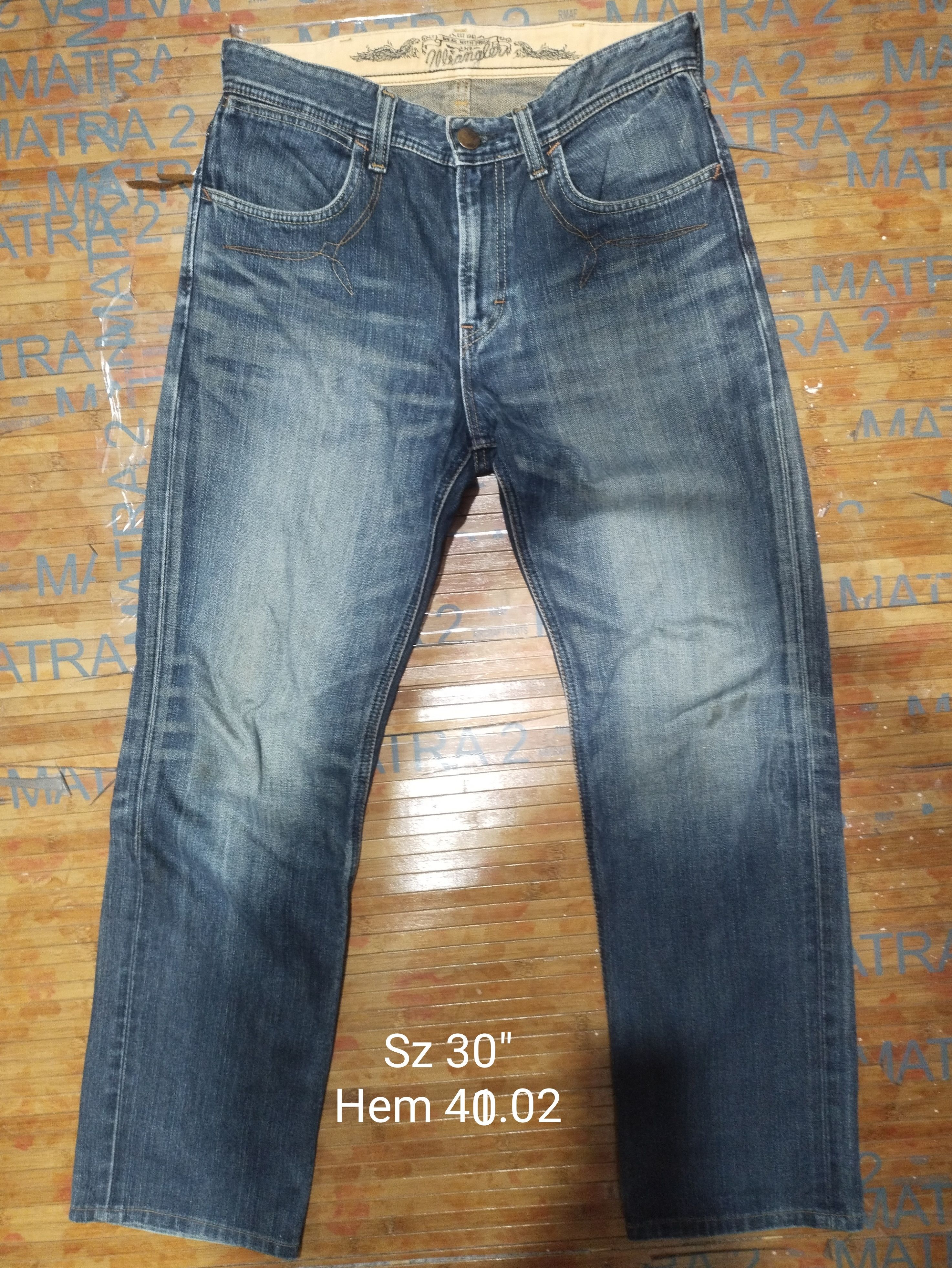 Designer × Vintage × Wrangler Wrangler Est 1947 Sz 30" Size US 30 / EU 46 - 1 Thumbnail