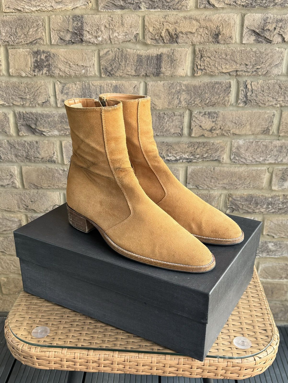image of From The First Luca 40Mm Boot - Camel Suede in Brown, Men's (Size 9)