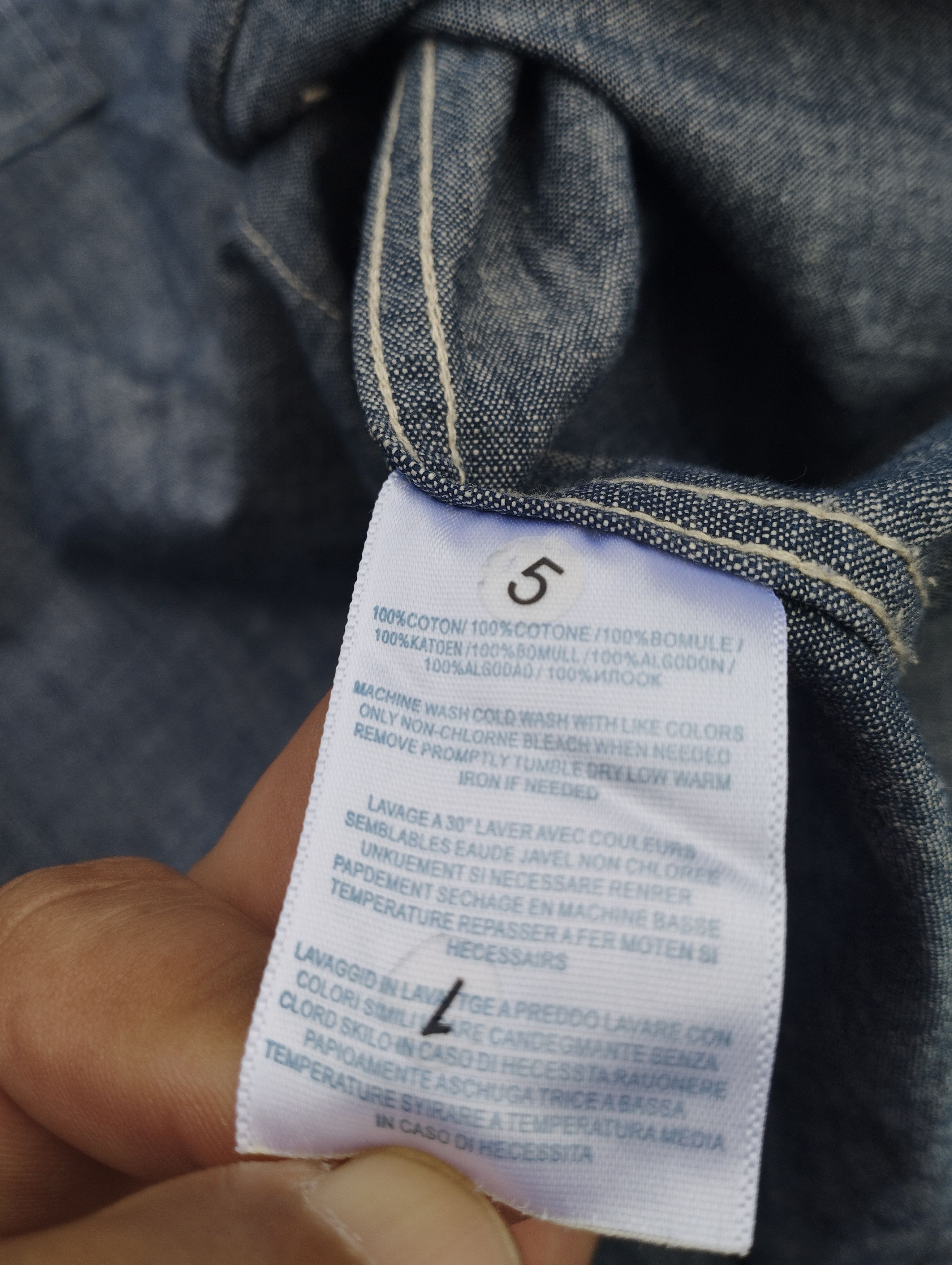 Japanese Brand × Polo Ralph Lauren × Vintage Double RL Polo Ralph chambray Size US L / EU 52-54 / 3 - 5 Thumbnail