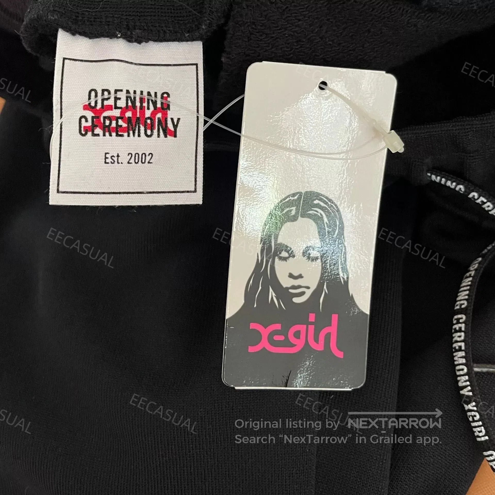 X-Girl Black Logo Jogger Pants with Zippers. Size 25" / US 0 / IT 36 - 9 Thumbnail