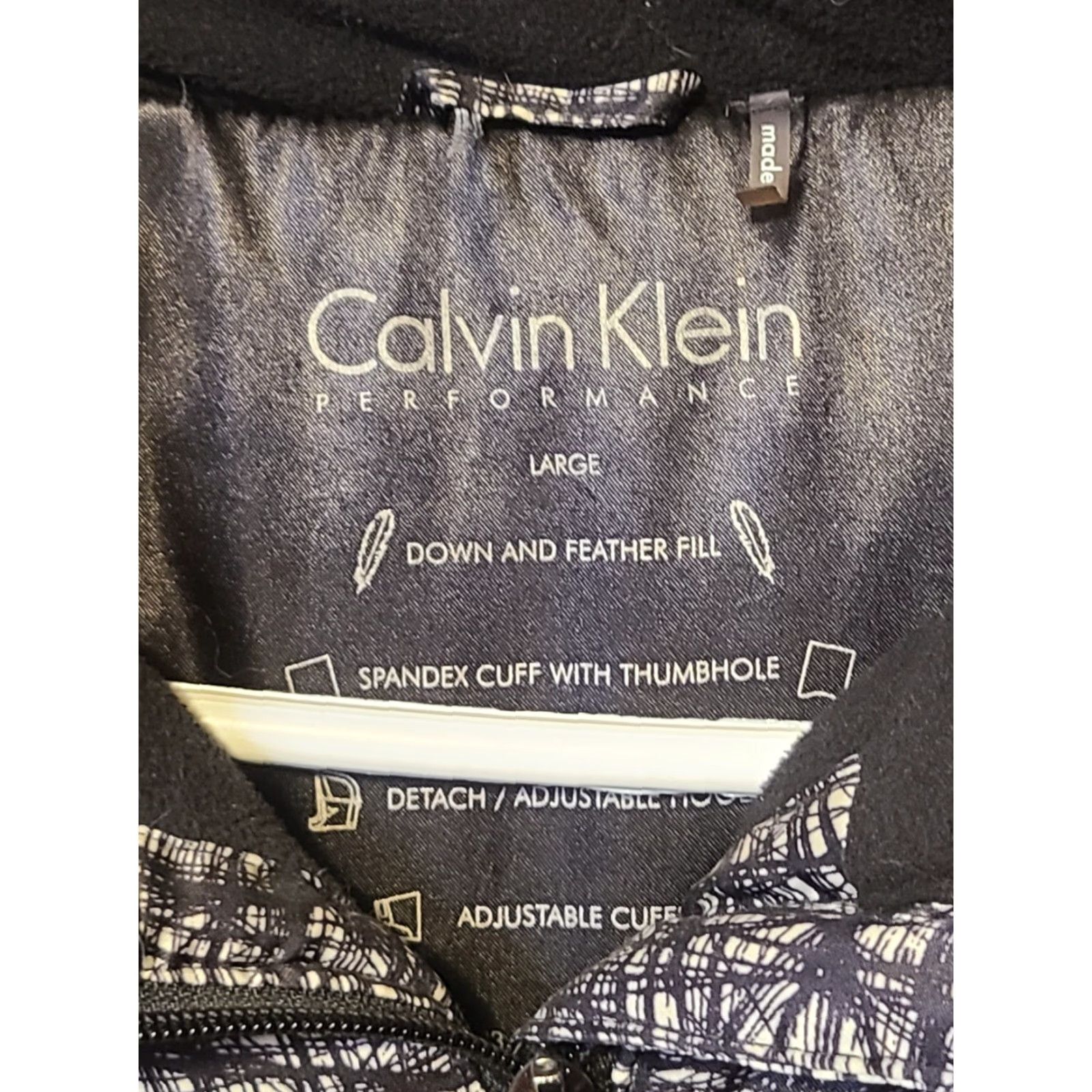 Calvin Klein VINTAGE Calvin Klein CK thk Black Down Feather Fill Hooded Winter Puffer Coat Womens Large Size L / US 10 / IT 46 - 3 Thumbnail