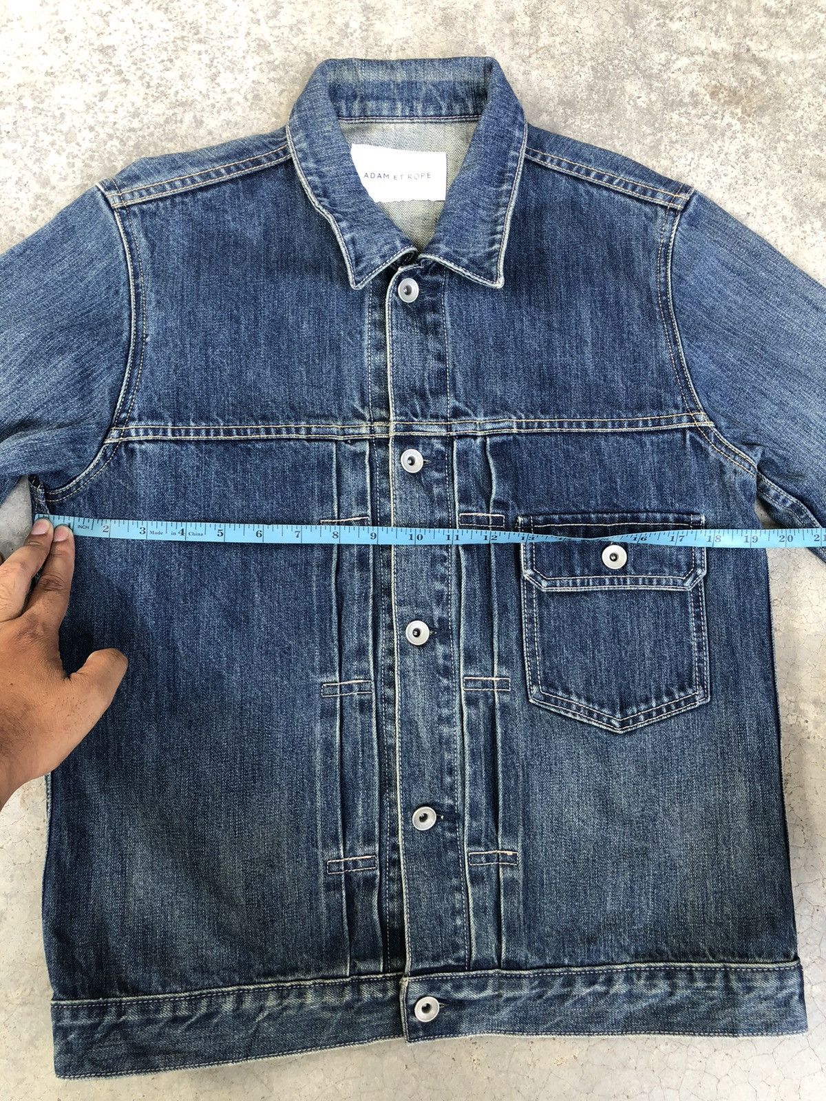 ADAM ET ROPE Type 1 Denim Jacket Distressed Denim Size US M / EU 48-50 / 2 - 17 Thumbnail