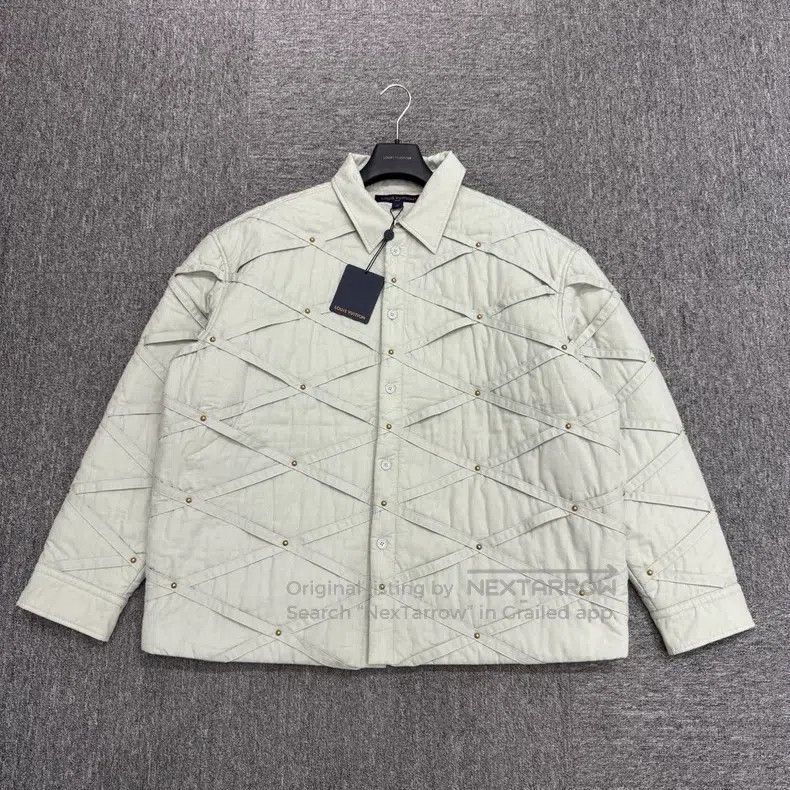 Louis Vuitton Louis Vuitton Cotton jacket with prismatic straps and rive Size US L / EU 52-54 / 3 - 1 Thumbnail