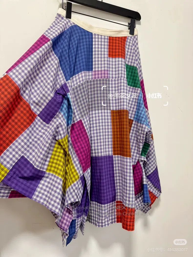 Comme des Garcons Comme Des Garcons size S Colorful Plaid Skirt Size 23" - 3 Thumbnail