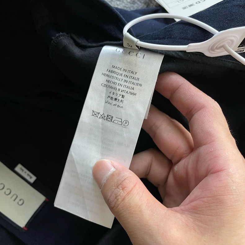 Gucci Gucci Navy blue nine-point trousers 2502-Nextarrow Size 52R - 4 Thumbnail