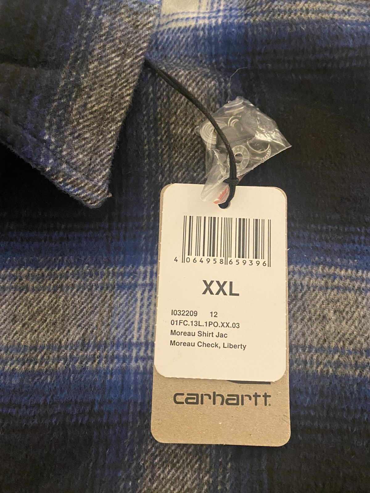 Carhartt Wip Carhartt WIP Moreau Shirt Jacket XXL Fleece Lined Shirt NWT Size US XXL / EU 58 / 5 - 9 Thumbnail